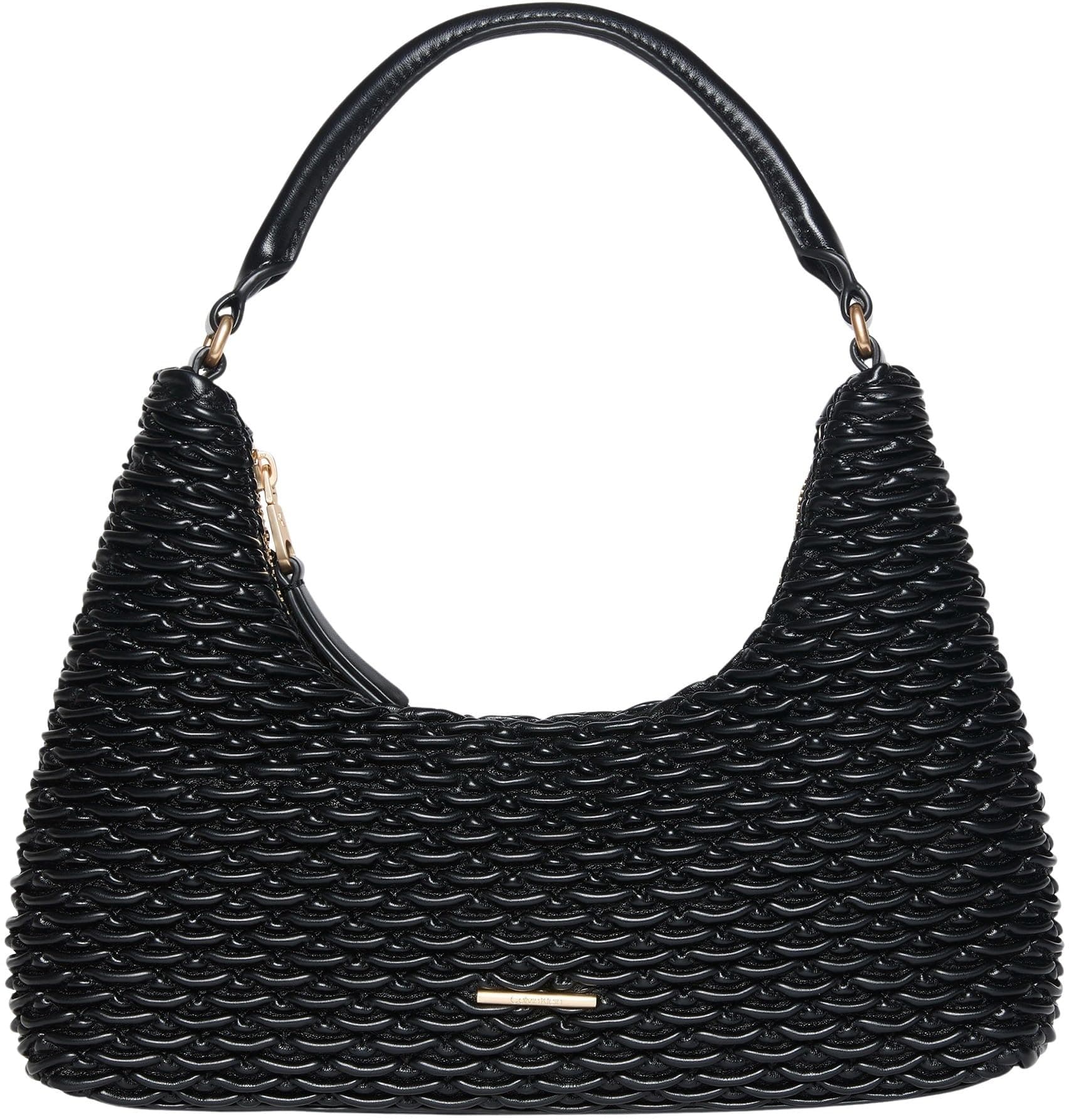 CALVIN KLEIN Damen Schultertasche, plissiert, LV04F3293G, Crossover, Schwarz (Schwarz), Einheitsgröße, Schwarz (Schwarz), One Size