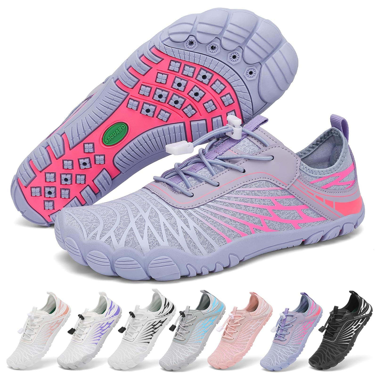 SAGUARO Barefoot Zapatillas Mujer Zapatos Minimalistas Ligeras con Puntera Ancha, 35-43 EU