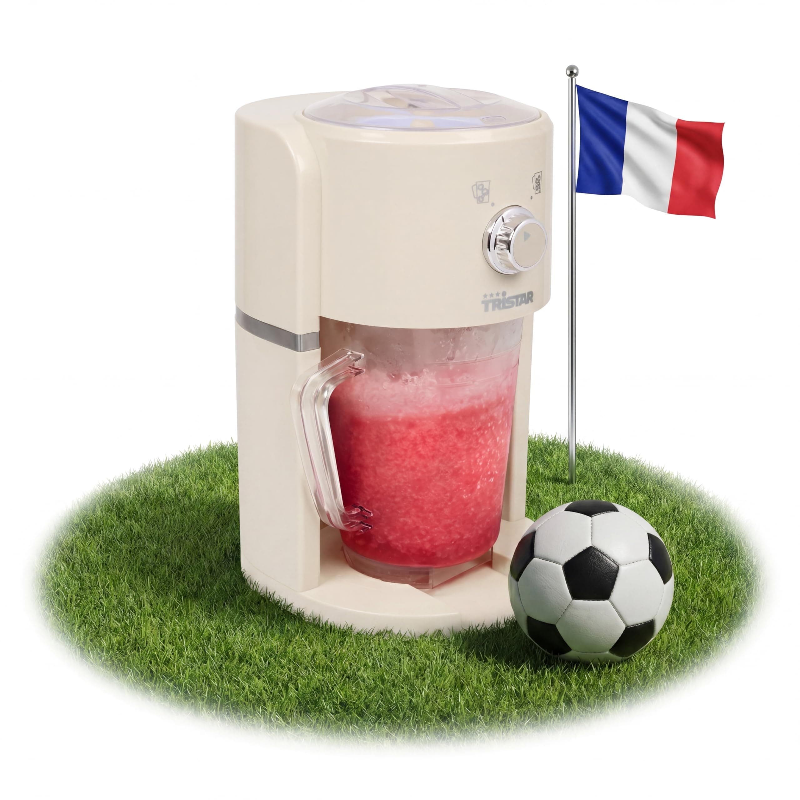Tristar machine à granités - 2 tailles de glace pilée - Pile 250 g de glace par minute - Verseuse 1,1 L - Compartiment à glace 600 ml - KD-7310