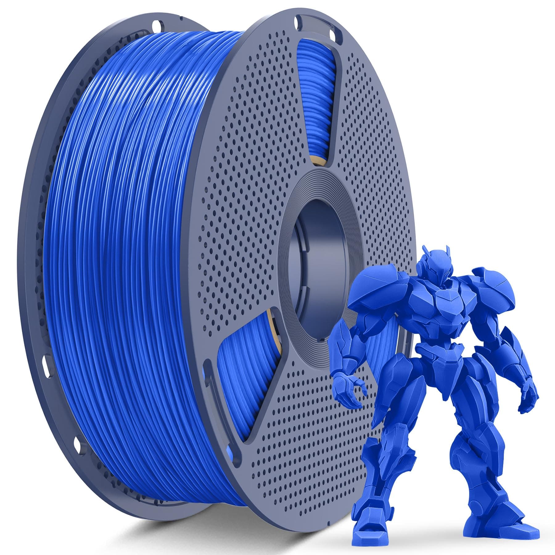 SUNLU ABS Filament 1,75mm, Hochwertige Stärke, Hohe Temperaturbeständigkeit, 3D Drucker Filament 1.75 mm, 1KG Spule, abs Blau