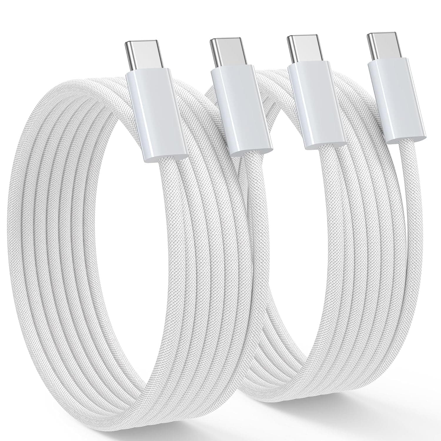 Cavo USB C 1M 2Pack 60W Cavo di ricarica USB-C PD 3.0 Cavo di ricarica rapida Type C per iPhone 15 16 17 Pro Max, Samsung Galaxy S24/S23, Pixel 7 iPad Pro MacBook Air
