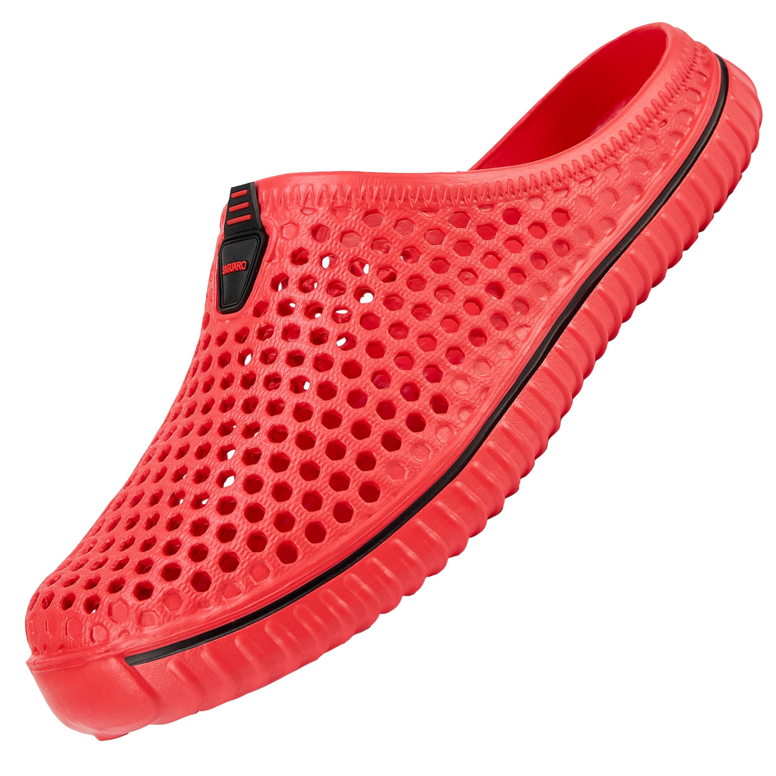 SAGUARO Clogs Hausschuhe Herren Damen Sommer Hohl Latschen Atmungsaktiv Gartenschuhe Badeschuhe Strand Pantoffeln Aqua Slippers Gr.36-45