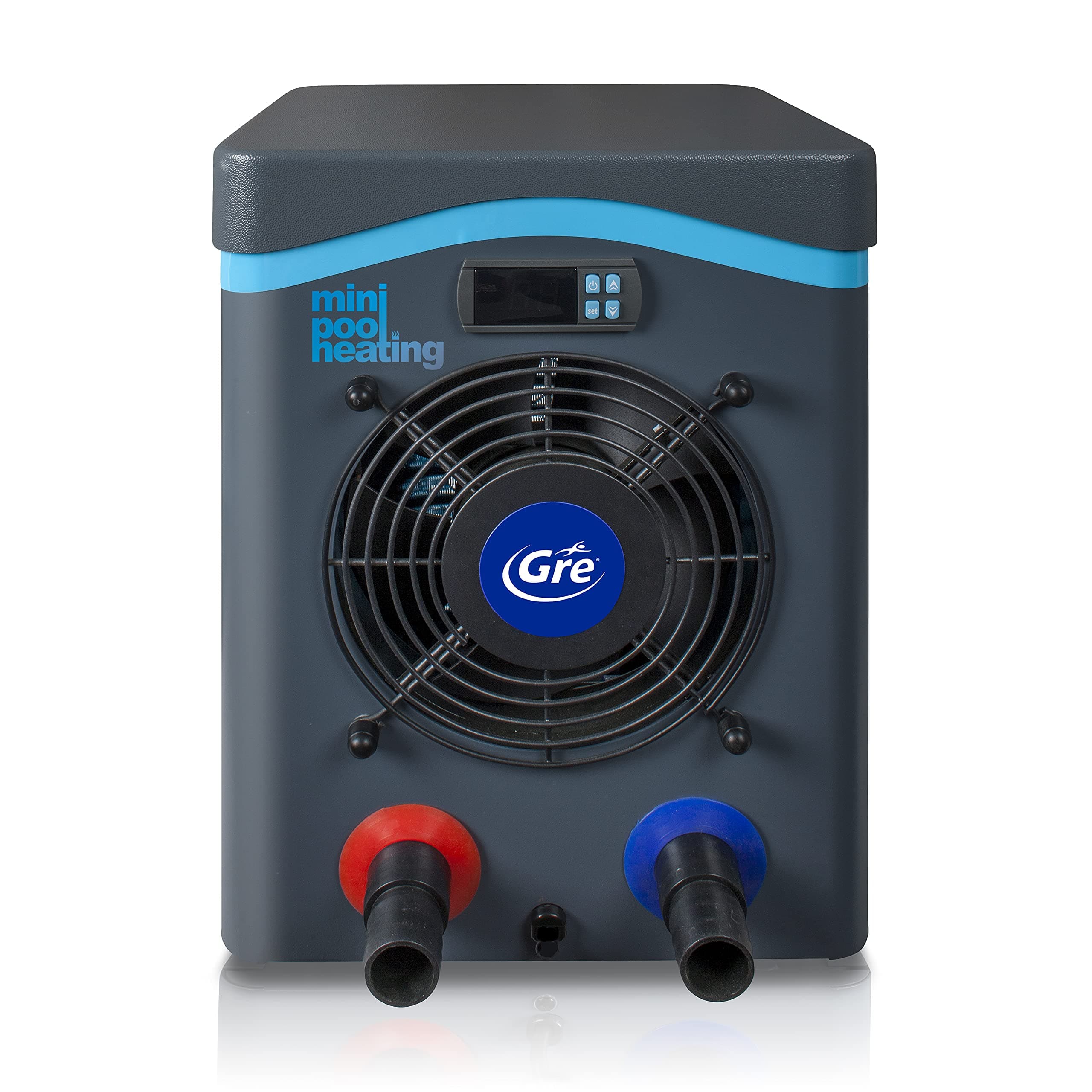 Bomba de Calor Mini para Piscina sobre Suelo de hasta 20 m3, Calefacción para Piscinas Elevadas. Color Gris - Gre HPM20