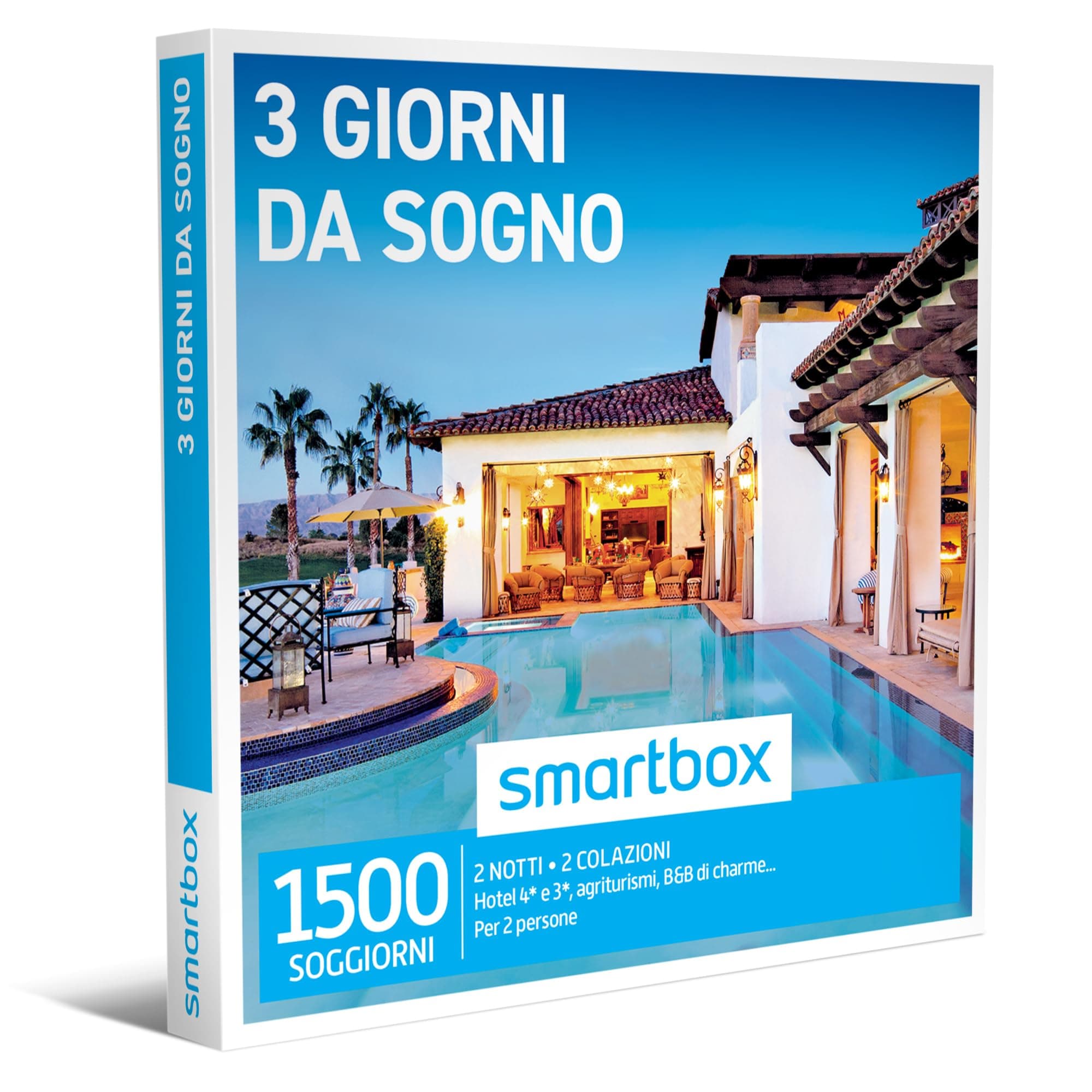 Smartbox - Cofanetto regalo Soggiorno e percorso relax - Idea regalo per la coppia - 1 notte con colazione ed esperienza wellness per 2 persone