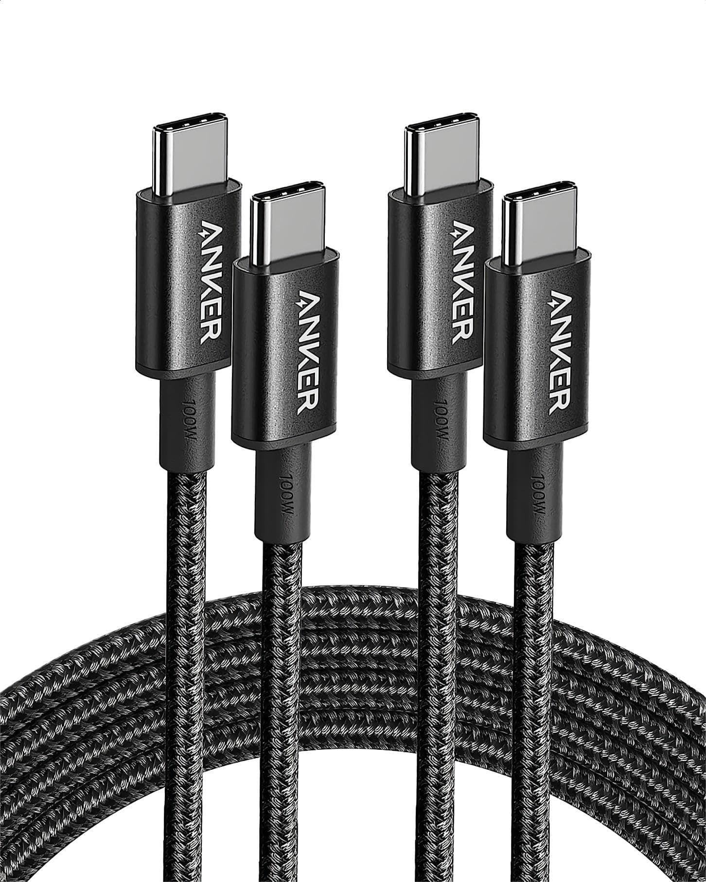 Anker USB C Kabel, [2 Stück 1,8m] 100W Schnellladekabel USB C auf USB C Kabel, PD 3.0 USB C Ladekabel für iPhone 17 Pro Max/16/15 Serie, Samsung Galaxy S25/S24, MacBook Pro/Air, iPad Pro/Air