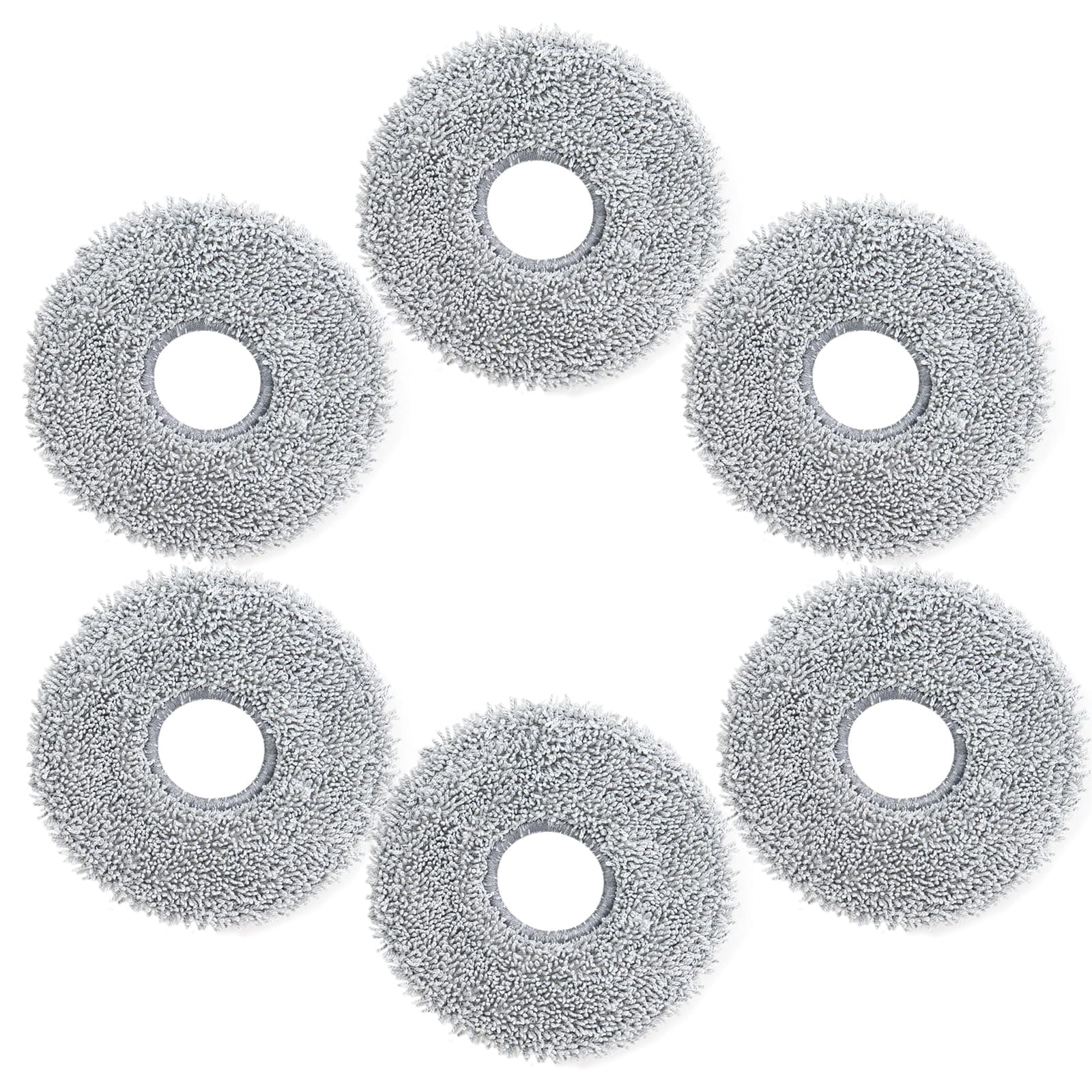 6 Mocio Panni per Dreame L10s Ultra Gen 2/Gen 3/L10s Pro Ultra Heat/X30 Ultra/X40 Ultra/ X50 Ultra/L10/L20/L40/Mova E30/E40/P50/V50 Ultra,Nuovi Panni di Ricambio in Microfibra Morbidi e Lavabili