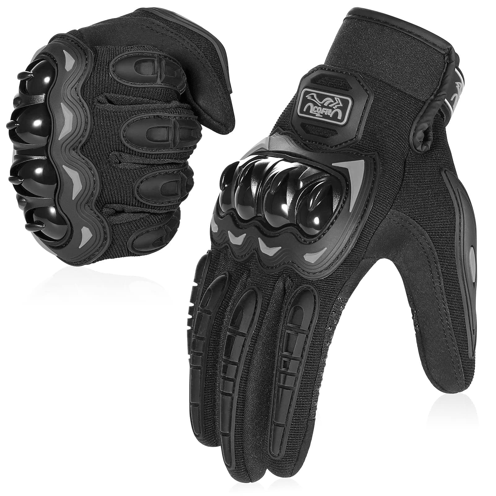 COFIT Gants de Moto, Gants à Écran Tactile Plein Doigt pour la Course de Moto, VTT, Escalade, Chasse, Motocross et Autres Sports de Plein Air