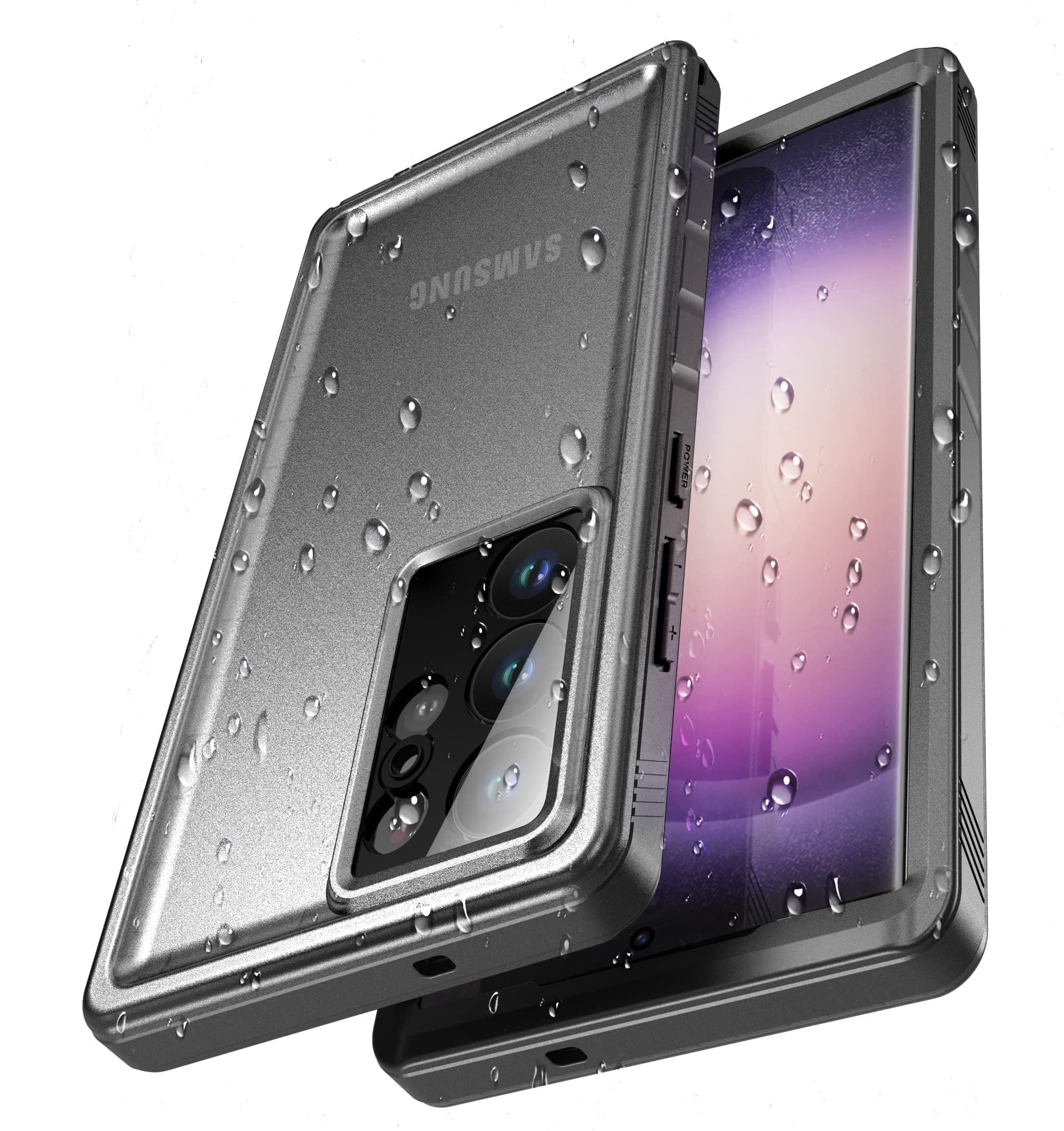 Cozycase Coque Top Antichoc Etanche pour Samsung Galaxy S25 Ultra Militaire 360 Intégrale Anti Choc Chute Poussière Eau Protection Ecran Incassable Rigide étui Double Chantier S 25 Waterproof Case
