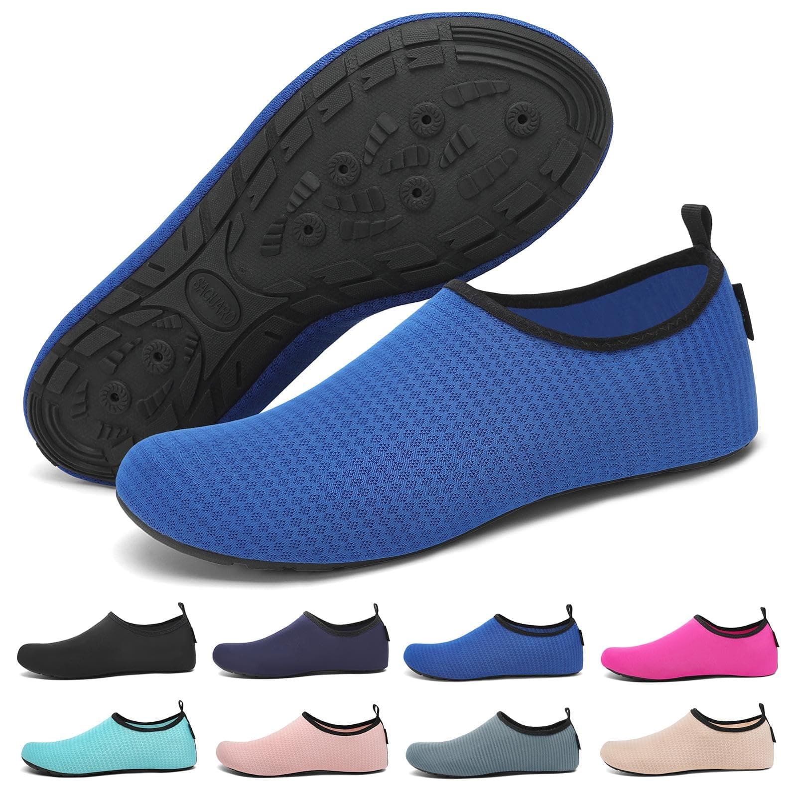 SAGUARO Chaussures Aquatiques Homme Femme - Séchage Rapide avec 7 Trous de Drainage GR.36-47