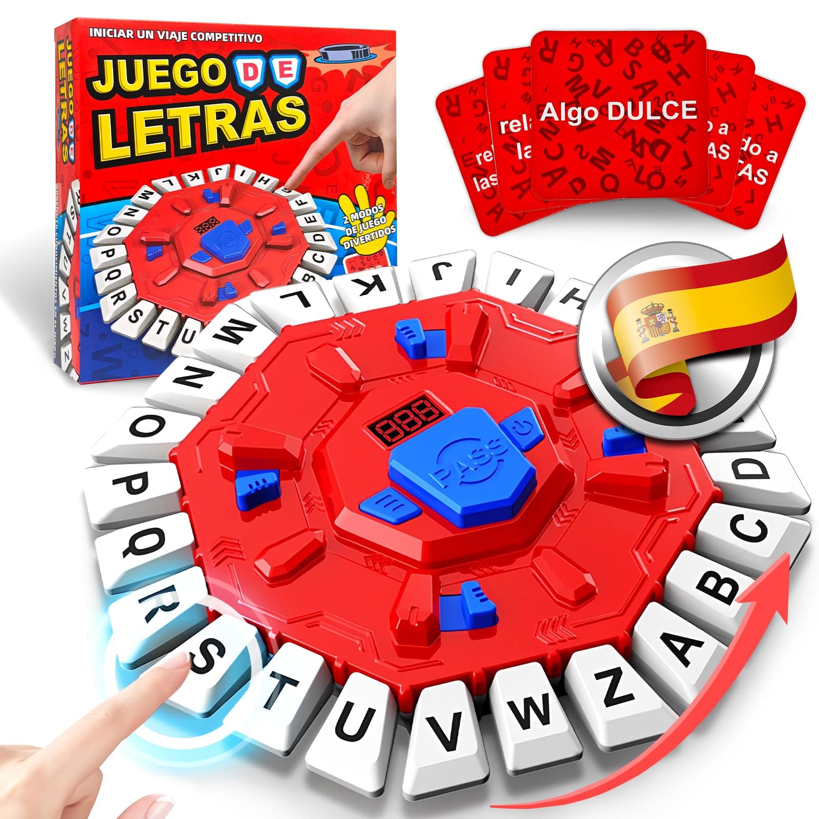 RoserRose Juego de Mesa en Español, Juego de Palabras, 2 Modos de Juego, 35 Tarjetas (140 Categorías), Portátil y Educativo, Ideal para Familias y Fiestas (A)