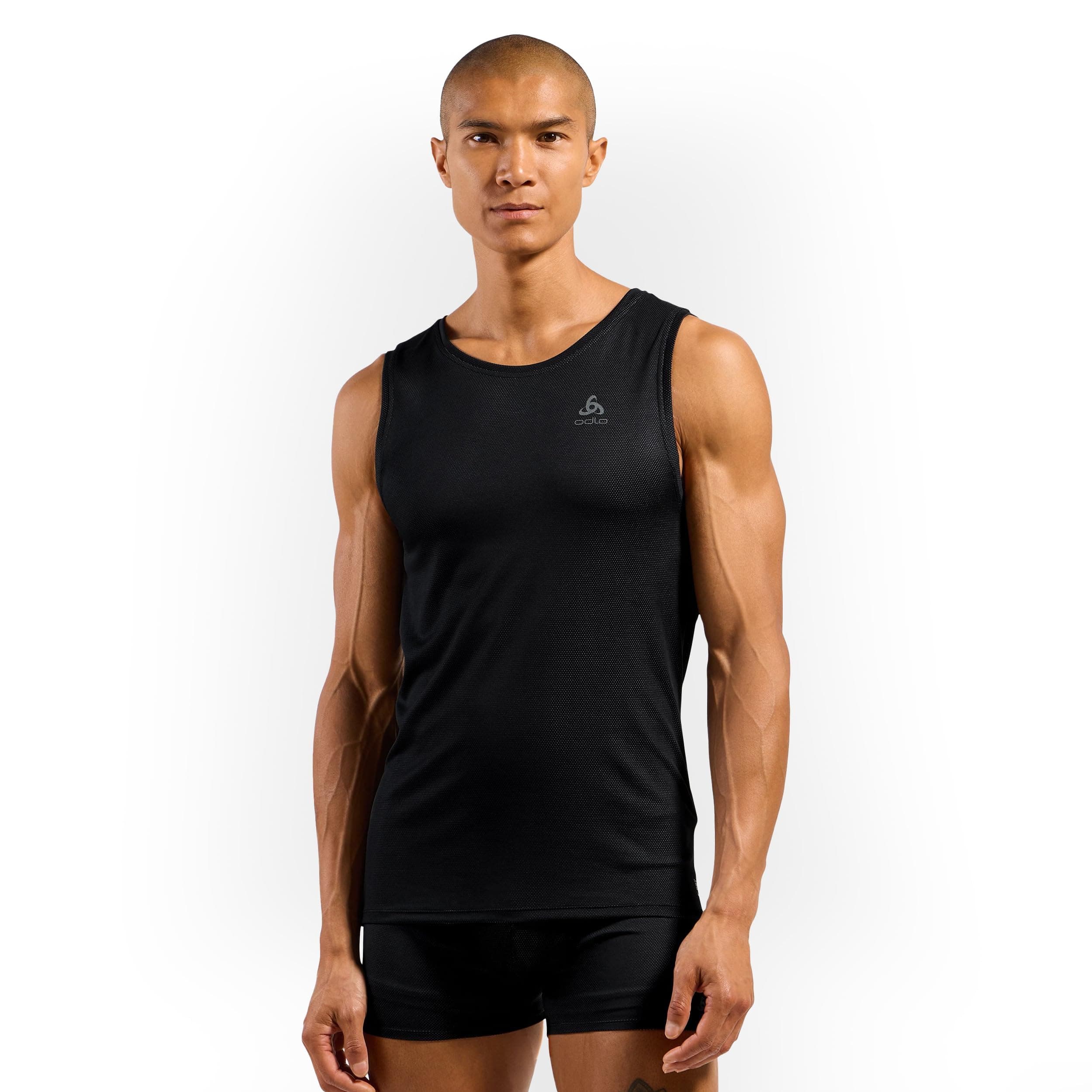 Odlo Herren Kurzarm Active F-Dry Light I Funktionsshirt I Funktionsunterwäsche Singlet Sportunterhemd I Men