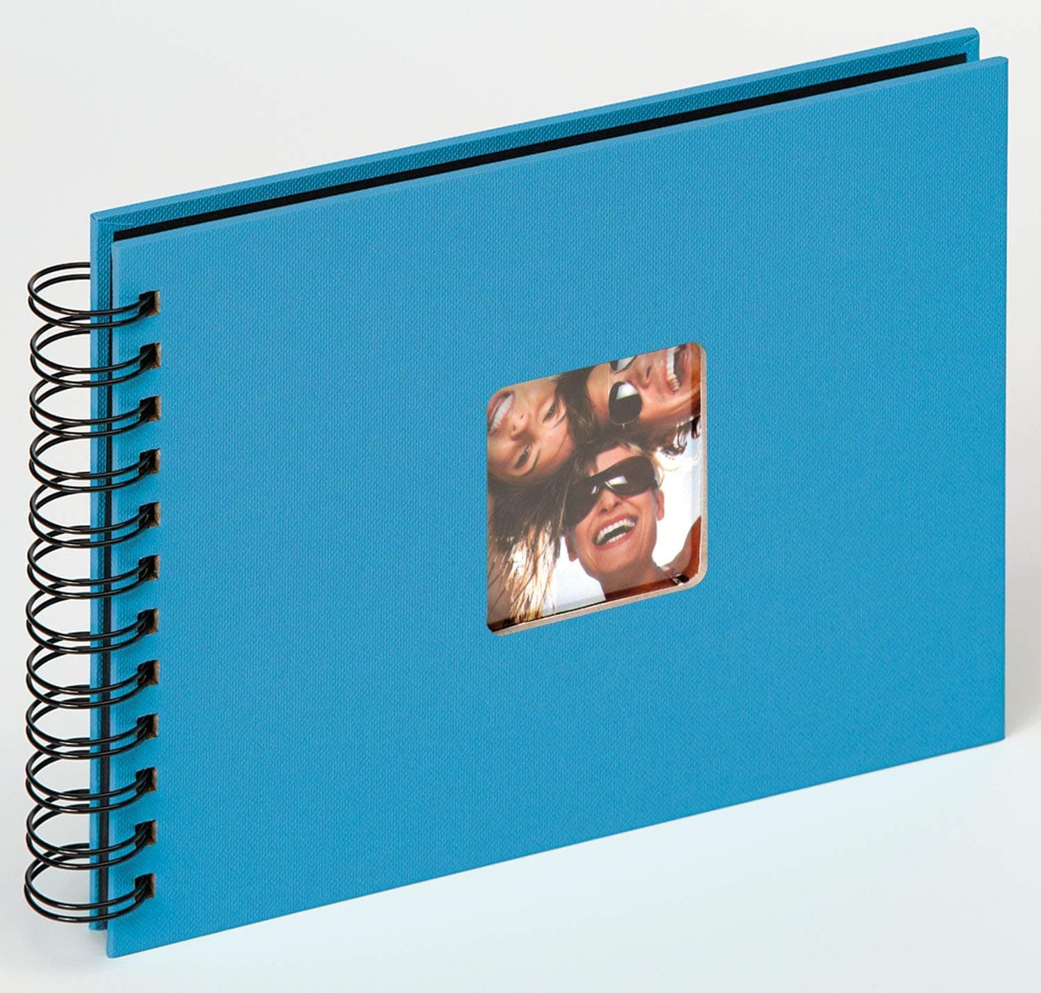 walther design Fotoalbum oceanblau 23 x 17 cm Spiralalbum mit Cover-Ausstanzung, Fun SA-109-U