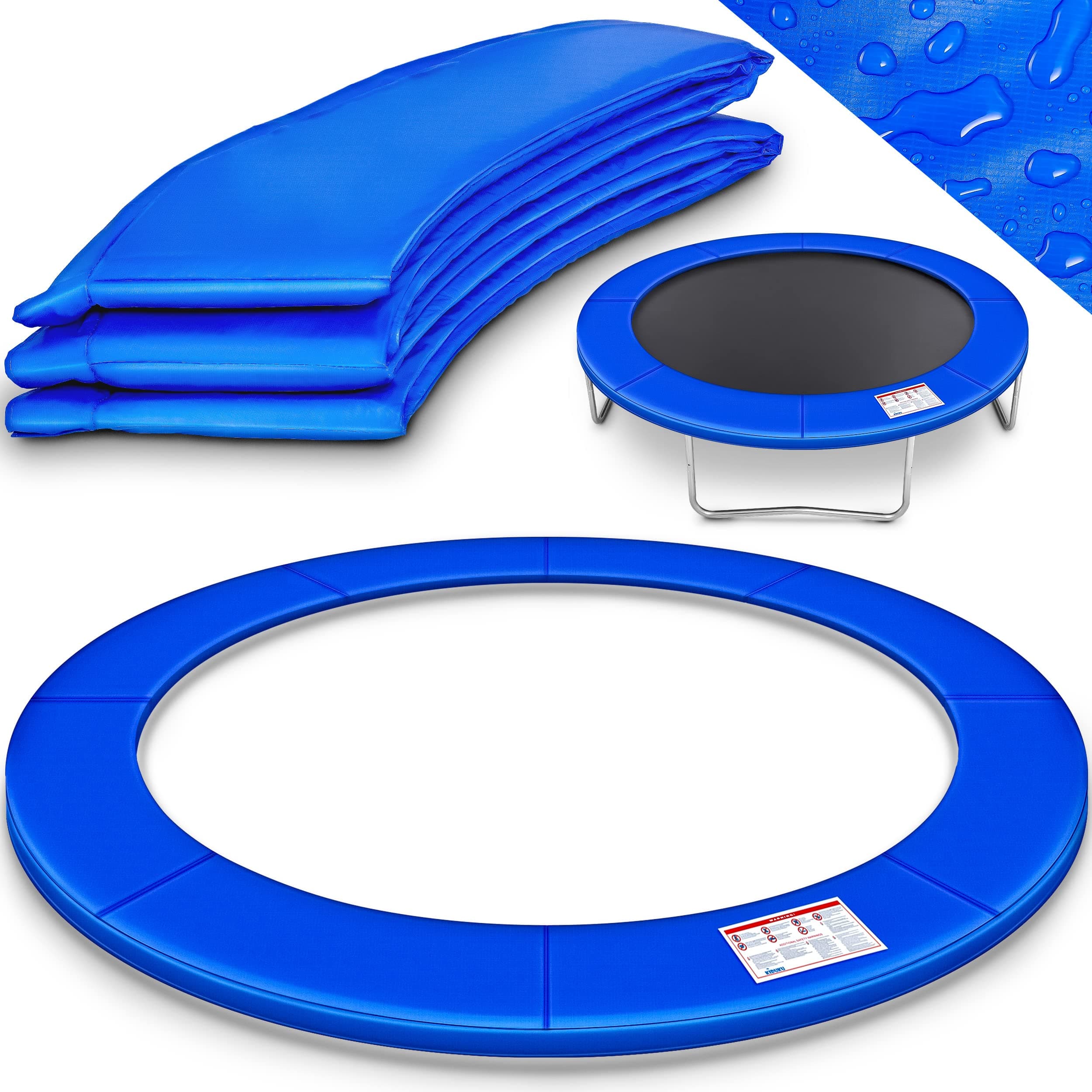 KIDUKU® Cubierta Protectora para Bordes de Cama elástica Cojín para resortes de trampolín 244 305 366 427 cm