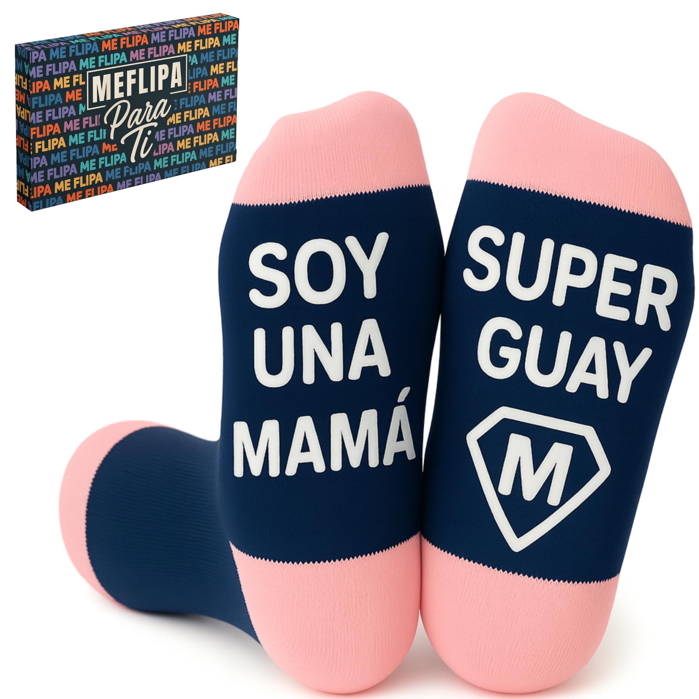 MEFLIPA Regalos Originales para Mujer Amigas Calcetines Divertidos Ideas Regalo Cumpleaños Madre Amigo Invisible Original Personalizados Mama Abuela Amiga Novia Pareja Compañera Trabajo Profesora