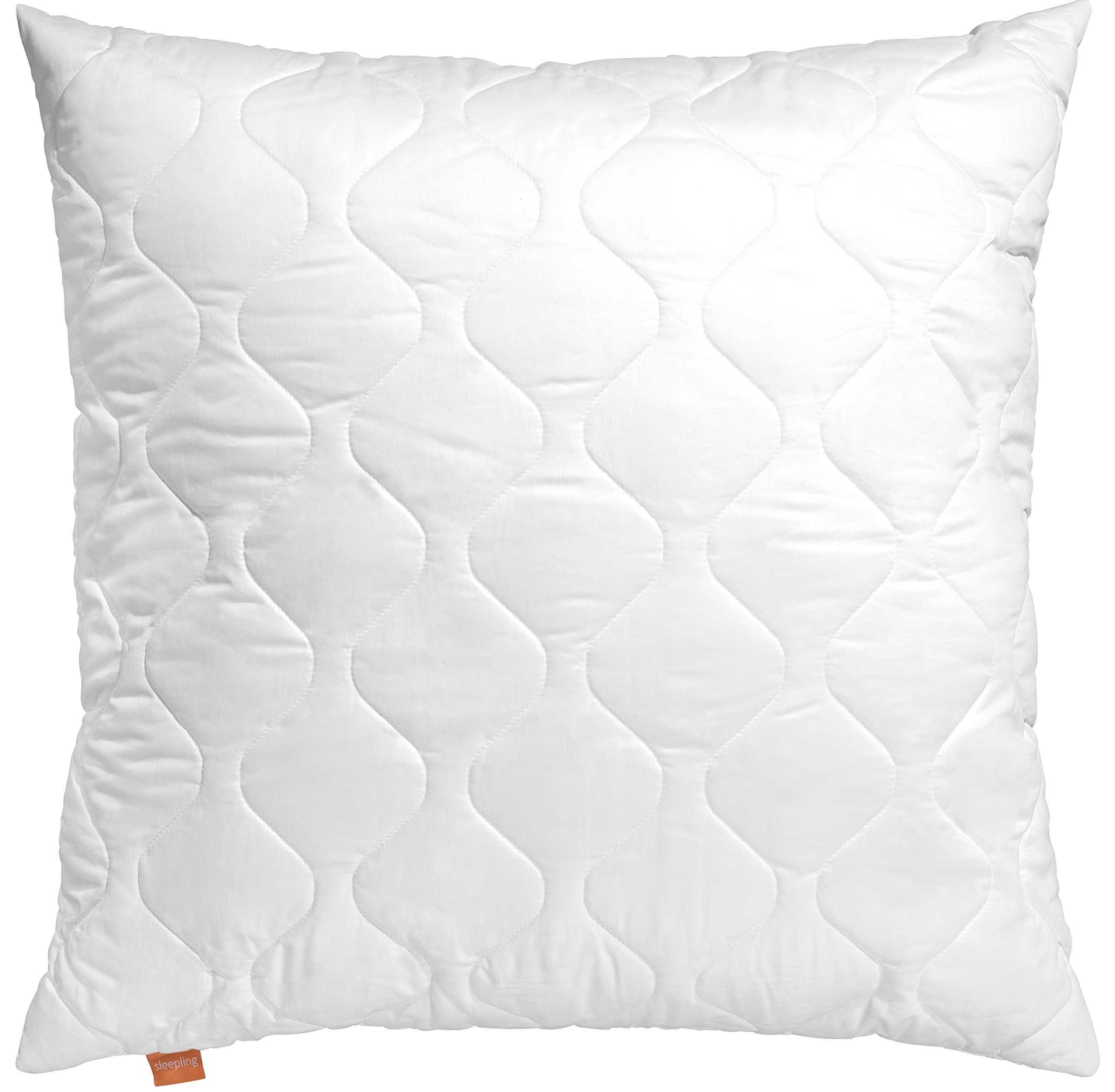 sleepling 197484 Oreiller Extra Ferme | Remplissage 930 GR. | Fabriqué en UE | Lavable jusqu'à 60 degrés | Oekotex 100 | 65 x 65 cm, Blanc