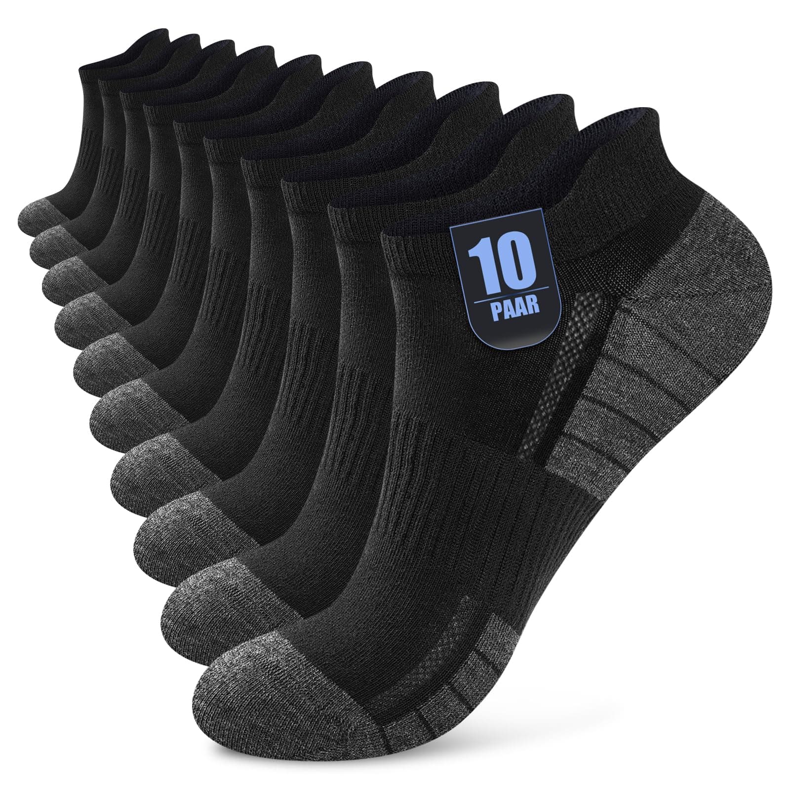 Effeet 10/20 Pares Calcetines Tobilleros Hombre Mujer, Calcetines Cortos Algodón Transpirables, Ideales para Deporte, Correr, Casa, Trabajo, Verano