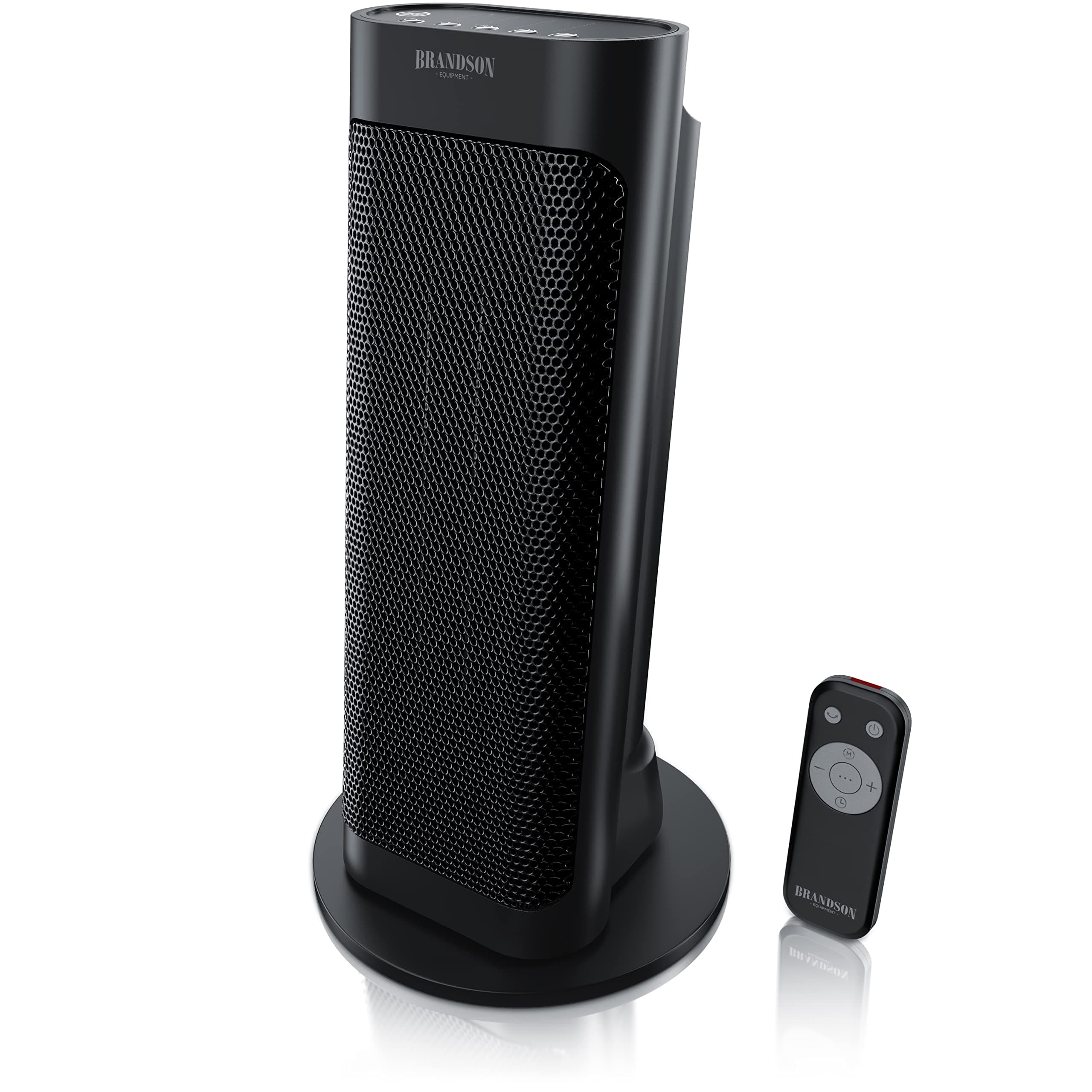 Brandson - Heizlüfter 2000 Watt - groß und stark - mit Fernbedienung - Preisträger 2025 - energiesparend leise - mit Thermostat Oszillation - Bad Kinderzimmer Wohnzimmer