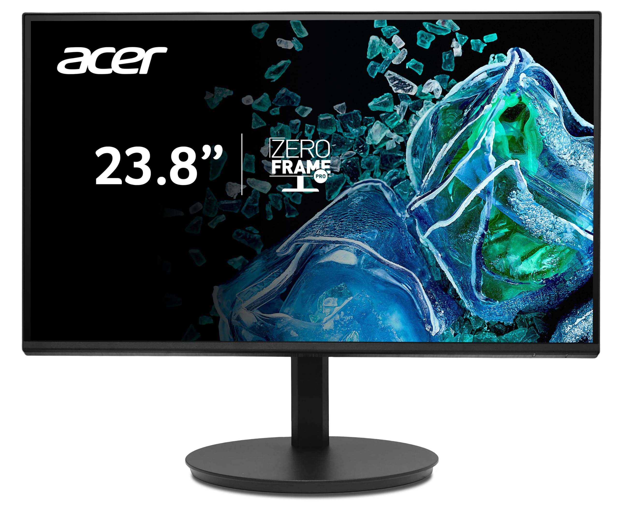 acer Vero CB242YGbirf, Écran PC 23.8" Full HD IPS, 120Hz (1920x1080, AdaptiveSync, 1ms VRB, 250 Nits, BlueLightShield Pro, Flicker-Less, 1xVGA/1xHDMI 1.4) Moniteur PC Pied Ajustable, Couleur Noir