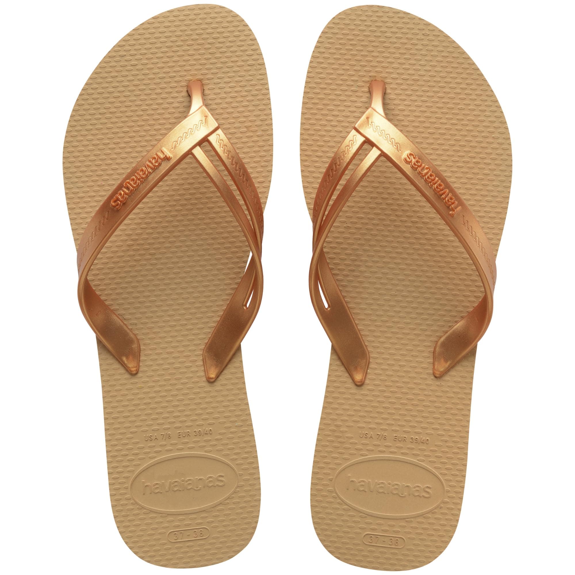 Havaianas - Elegance, Chanclas Elegantes, Duraderas y Cómodas, con Tiras Elegantes y Suela Antideslizante, Mujer