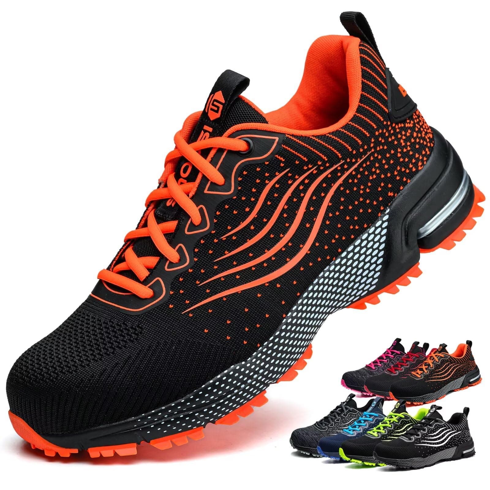 Scarpe Antinfortunistiche Uomo Donna Scarpe da Lavoro Leggere Traspiranti Scarpe da Cantiere con Punta in Acciaio