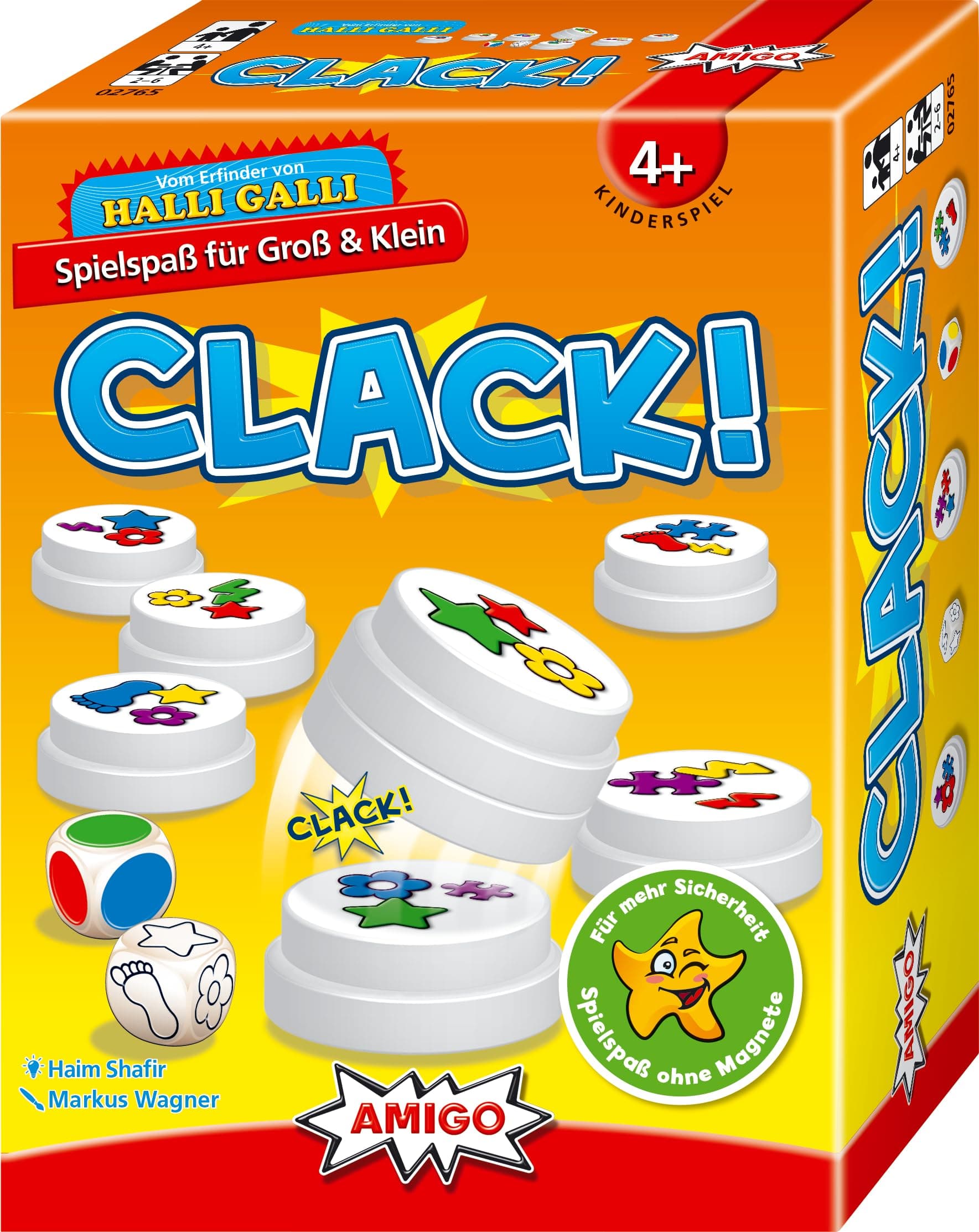 AMIGO 02765 - Clack!, Kinderzimmer, 17,1 x 12,8 x 5,6cm
