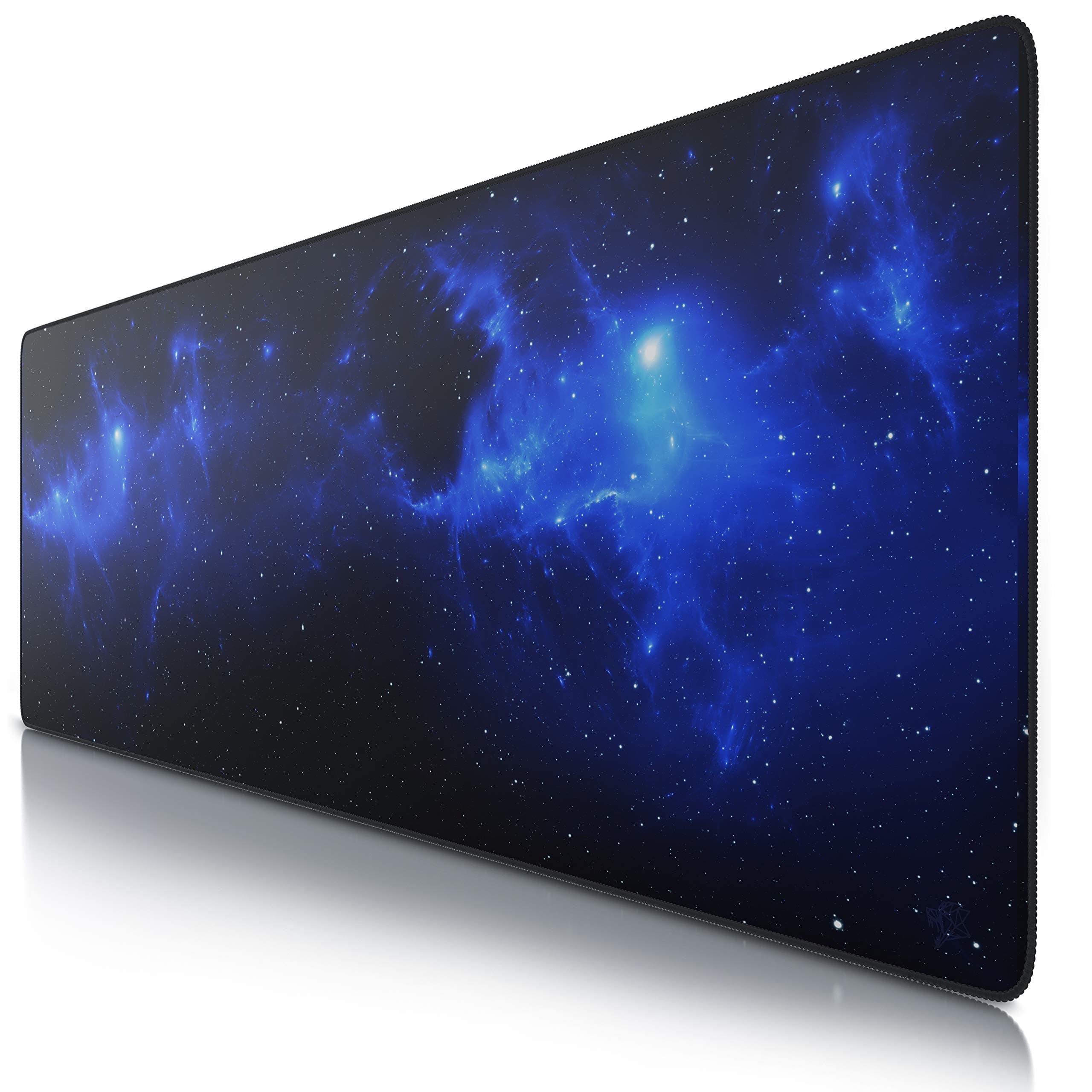 CSL - Übergröße Mauspad Gaming Titanwolf 1200x400mm - XXXL Mousepad groß mit Motiv - Tischunterlage Large Size - verbessert Präzision und Geschwindigkeit - XXL z.B. für Logitech Maus und Tastatur