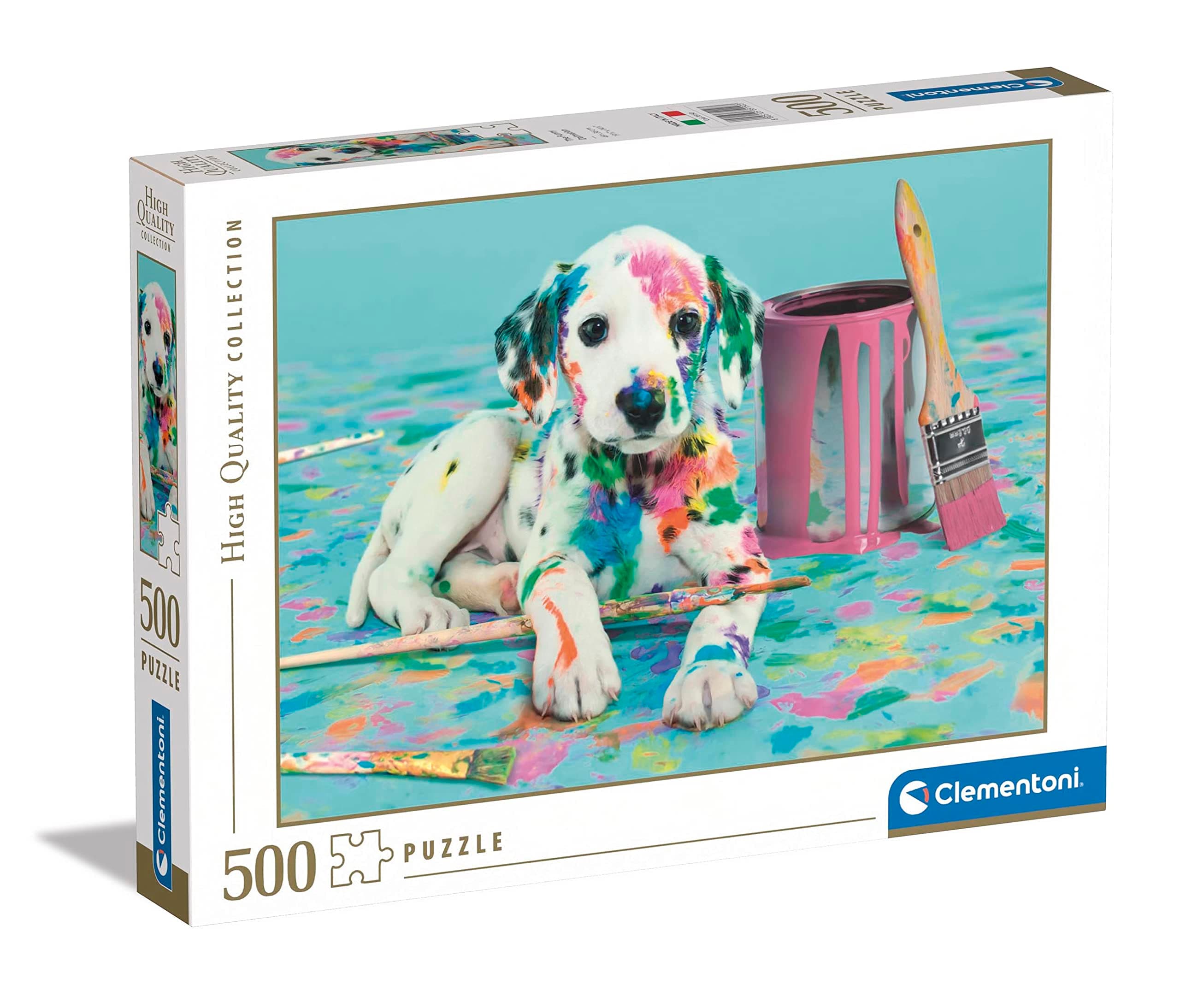 Clementoni - 35150 Collection - The Funny Dalmatian, Puzzle 500 Teile Für Erwachsene Und Kinder 14 Jahren, Geschicklichkeitsspiel Für Die Ganze Familie