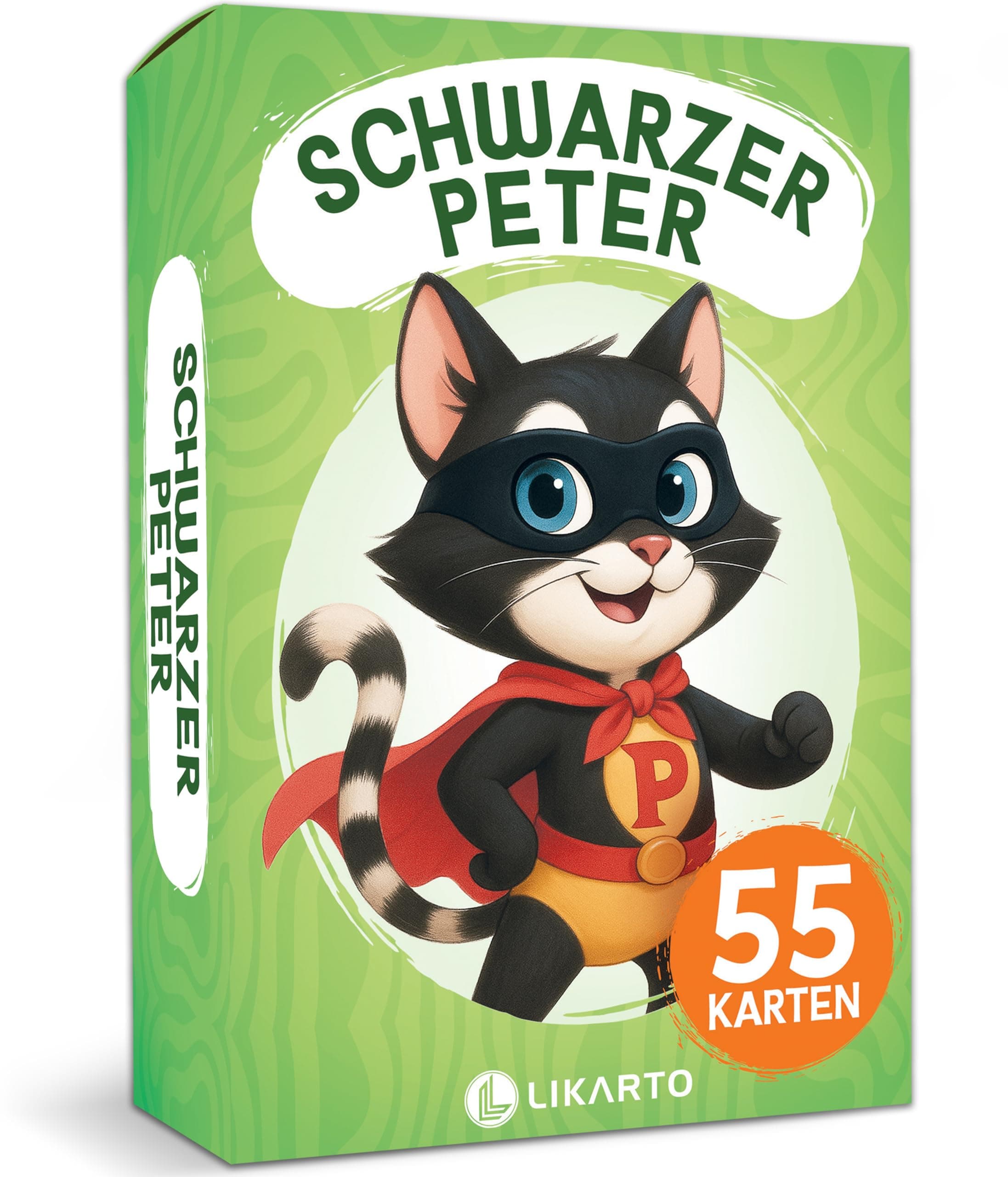 LIKARTO Schwarzer Peter Kartenspiel für Kinder - Spieleklassiker für Zuhause & unterwegs - Familienspiel & Lernspiel - Geschenk für Mädchen & Jungen - Spiele ab 4, 5, 6, 7, 8, 9 Jahre