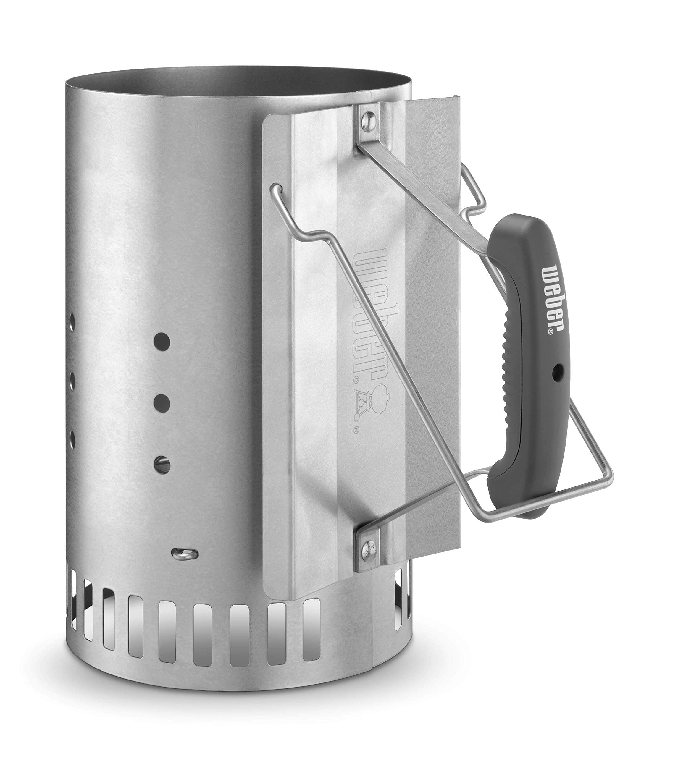 Weber Cheminée d'allumage, Rapidfire Starter - Grand (32cm de Hauteur), Allume-feu Compact avec Deux poignées, barbecues à Charbon Ø 47cm et +, Aide à l'allumage pour Charbon et briquettes - (7416)