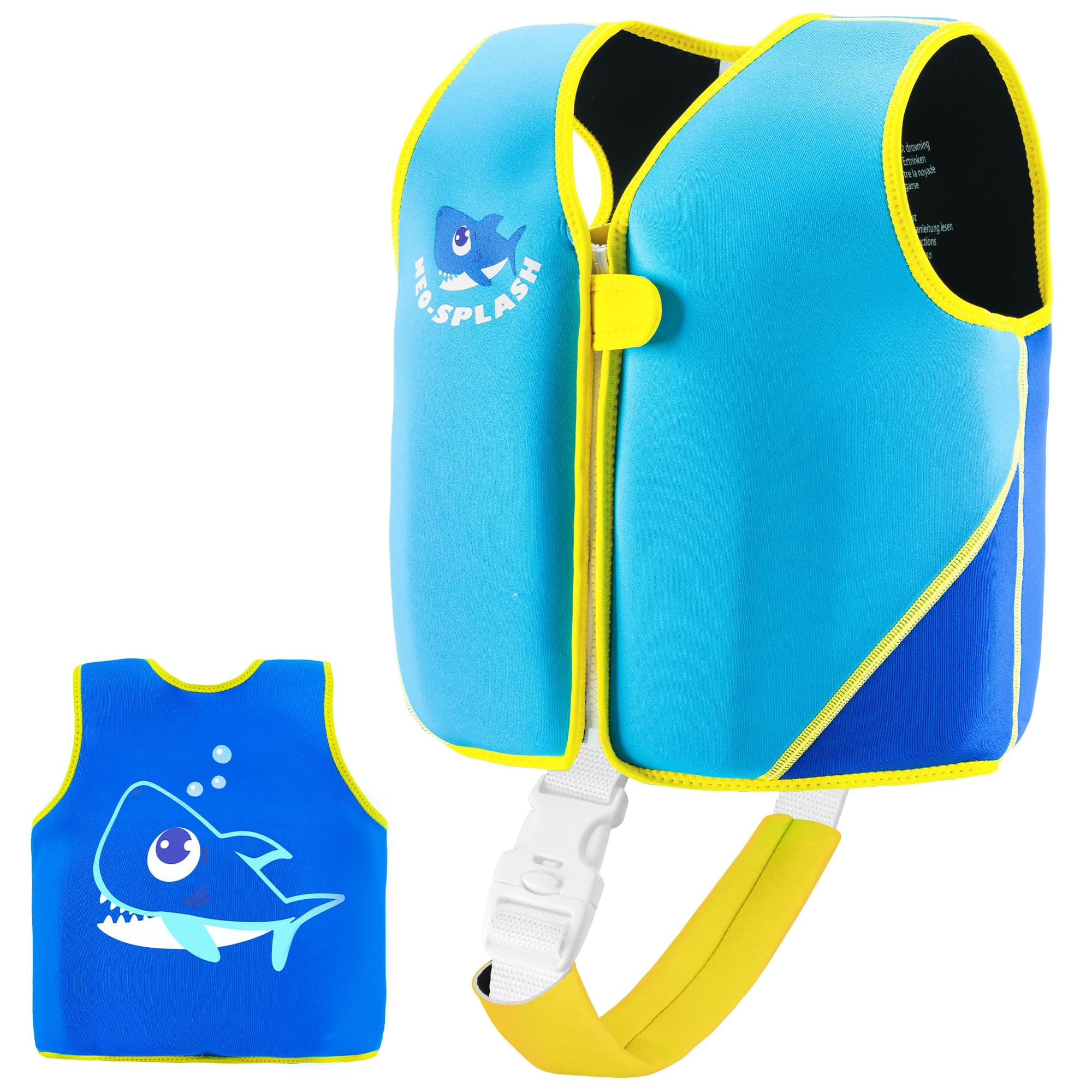 Gilet de Natation pour Enfant Fille et garçon avec Sangles de sécurité réglables Âge 1-3 ou 3-6
