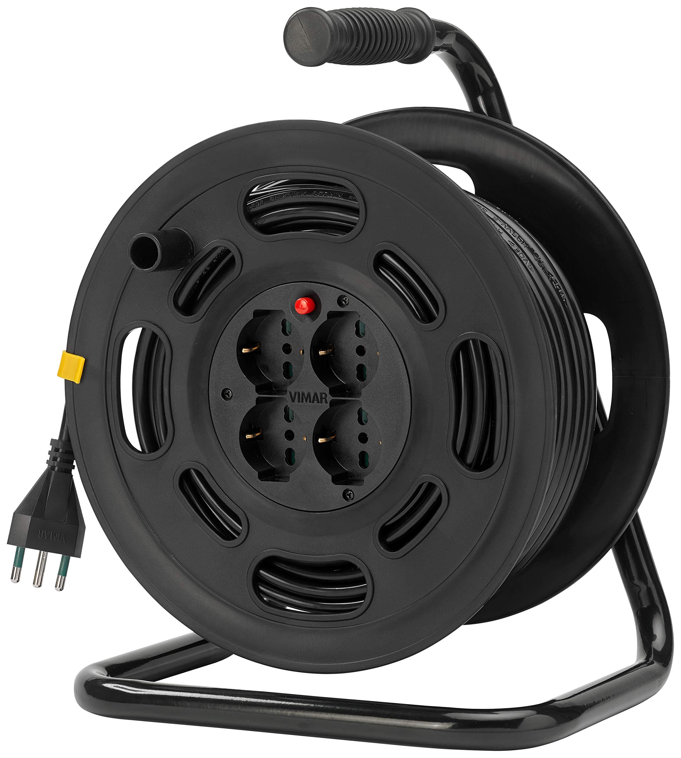 VIMAR 0P32733 Avvolgicavo 2P+T 16A 230V con Disgiuntore Termico di Protezione, Multicolore