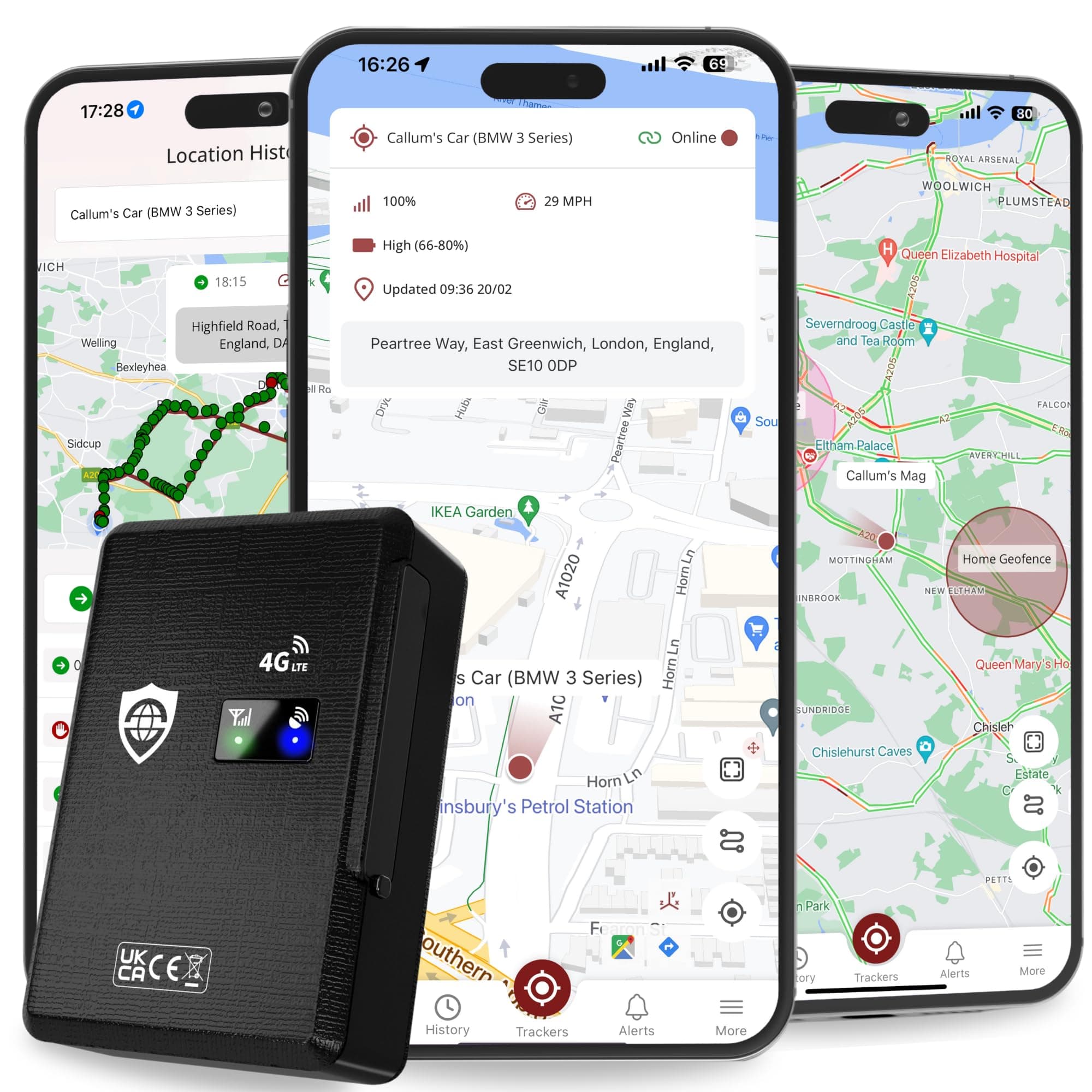 SafeTag mag 4G - Rastreador GPS 4G LTE magnético Recargable, Coche, Furgoneta, Moto, Caravana, etc,90 días en Espera, Seguimiento en Tiempo Real y alertas, 7 días de Prueba Gratis + SIM incluida.