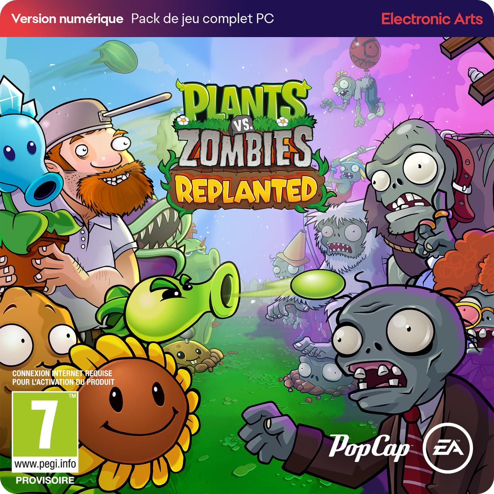 Plants vs Zombies: Replanted PC | Téléchargement code EA App | Jeu Vidéo | Français Standard |