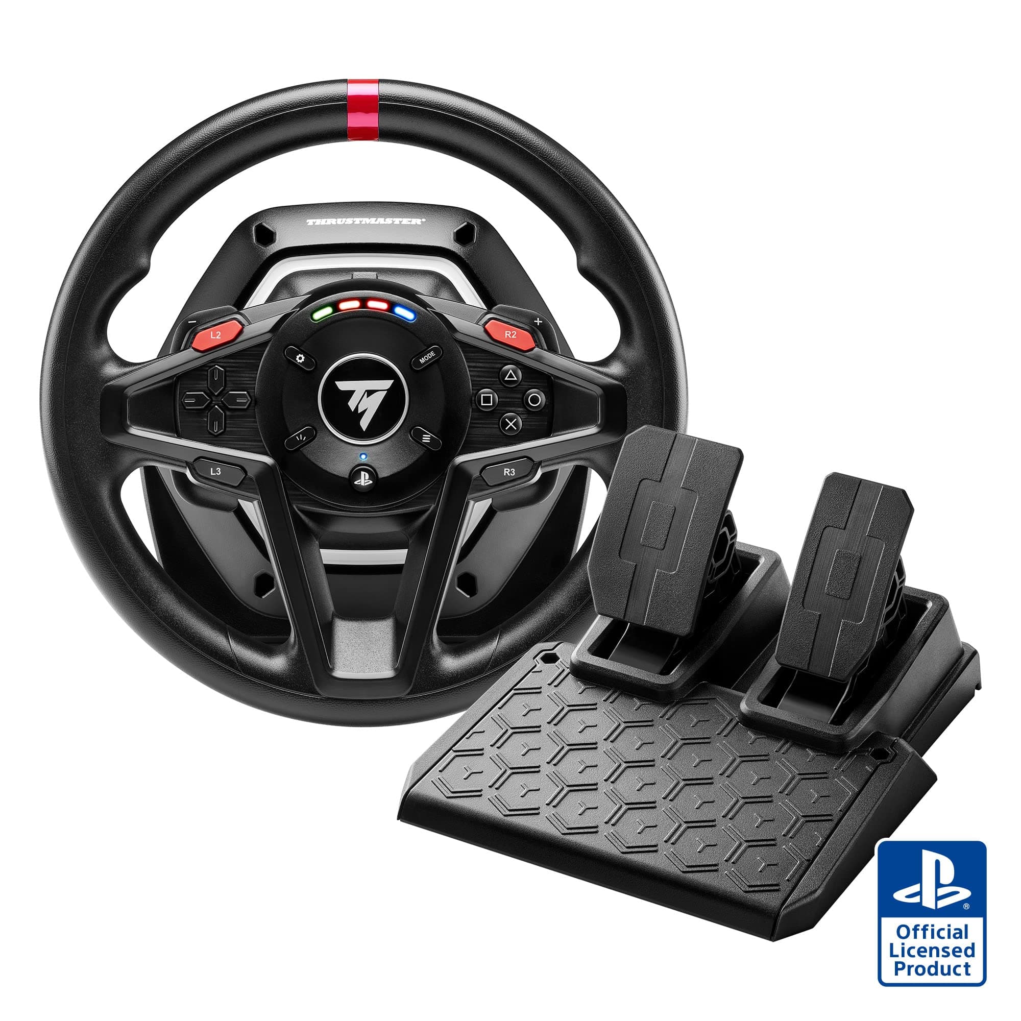 Thrustmaster T128, Volante Force Feedback con Pedali Magnetici, PlayStation 5, PlayStation 4, PC
