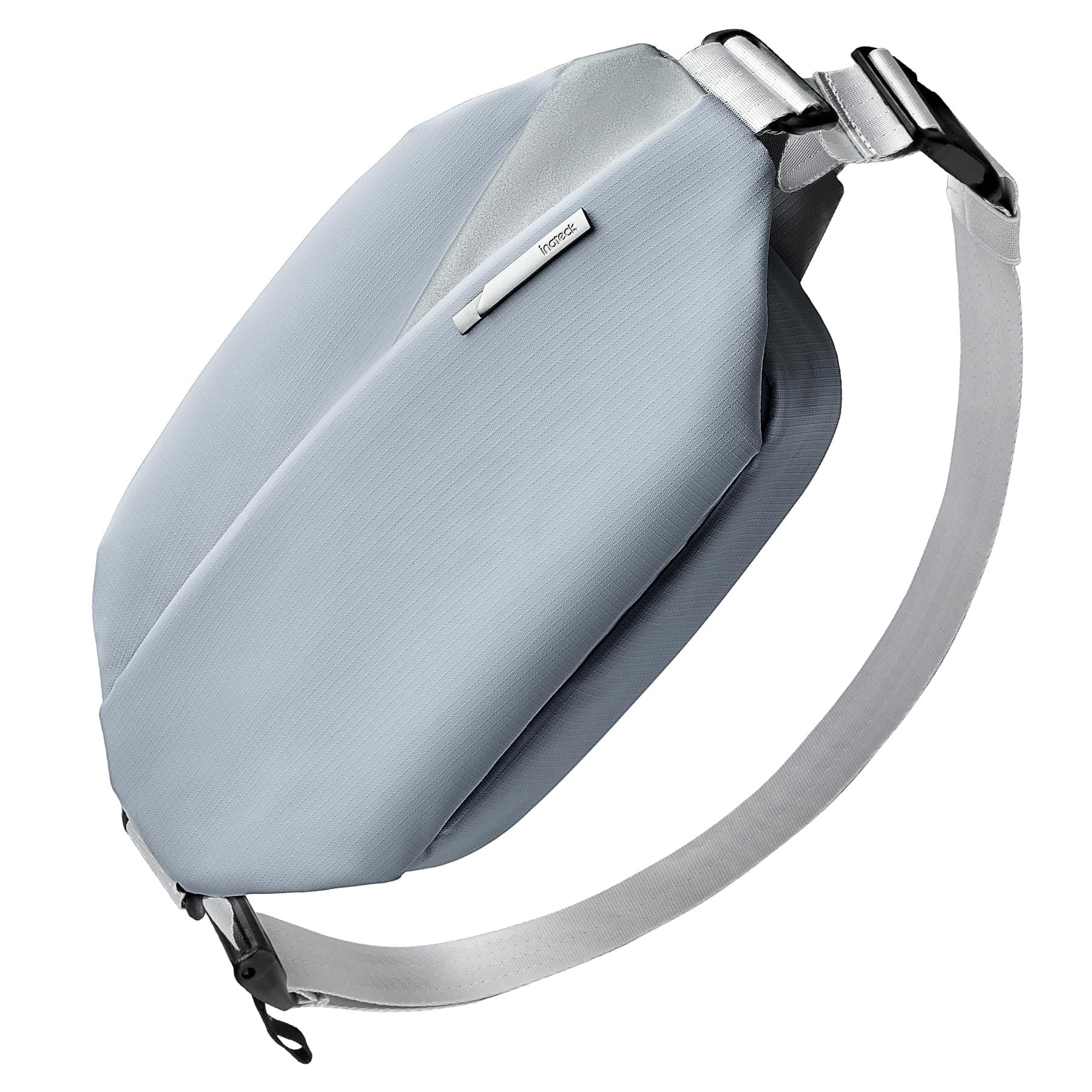 Inateck Sling Bag X, Sacs Banane Ville Multifonction, Bleu-Gris | Hommes Femmes bandoulière réglable, Sacoche Ceinture Voyage Randonnée Cyclisme Travail Sport, Taille M
