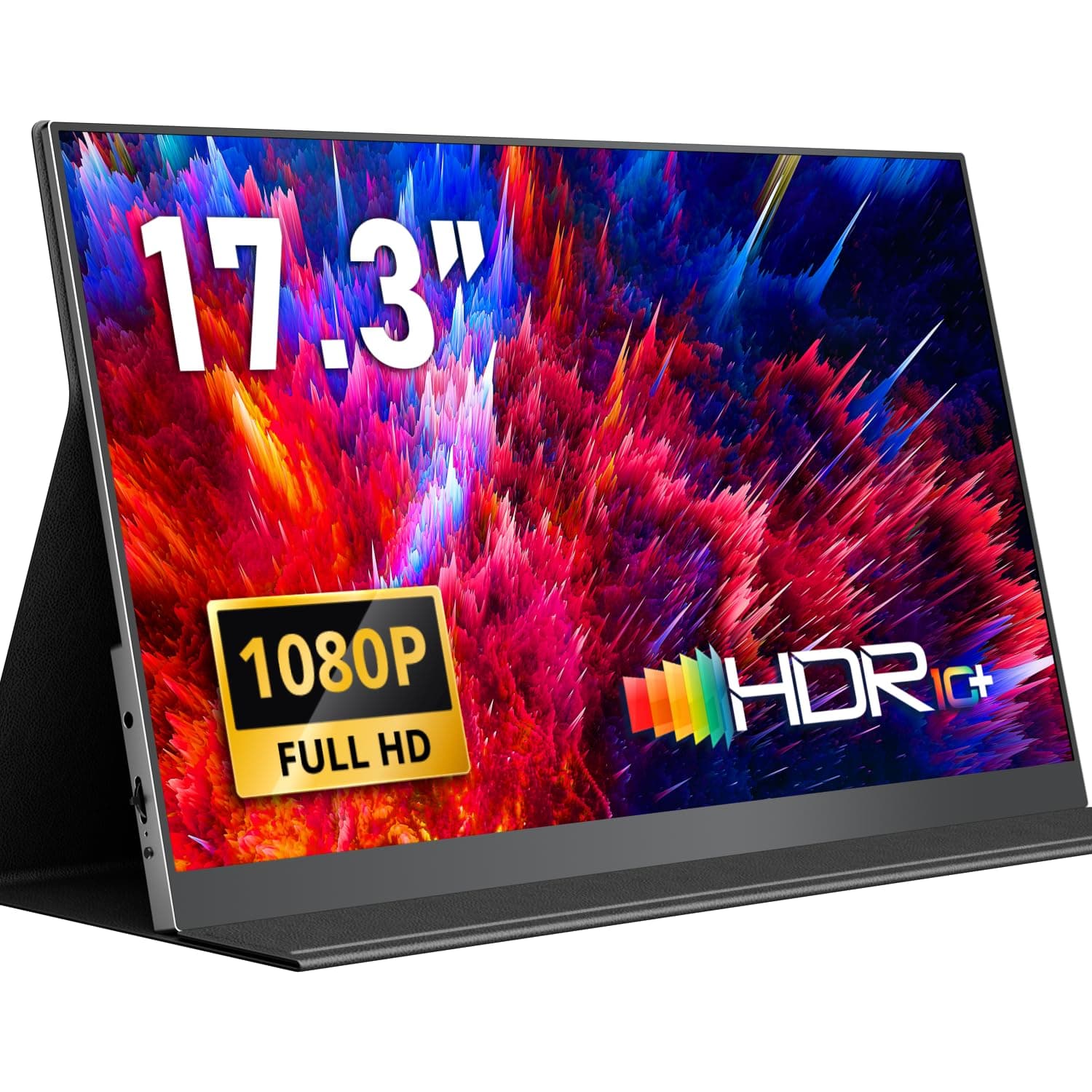 Yodoit Monitor portatile 17,3 pollici 100% sRGB 1920 × 1080 Schermo monitor FHD IPS Display con USB Tipo C Altoparlanti integrati Monitor per la cura degli occhi per PC, laptop, MacBook, Xbox, Switch