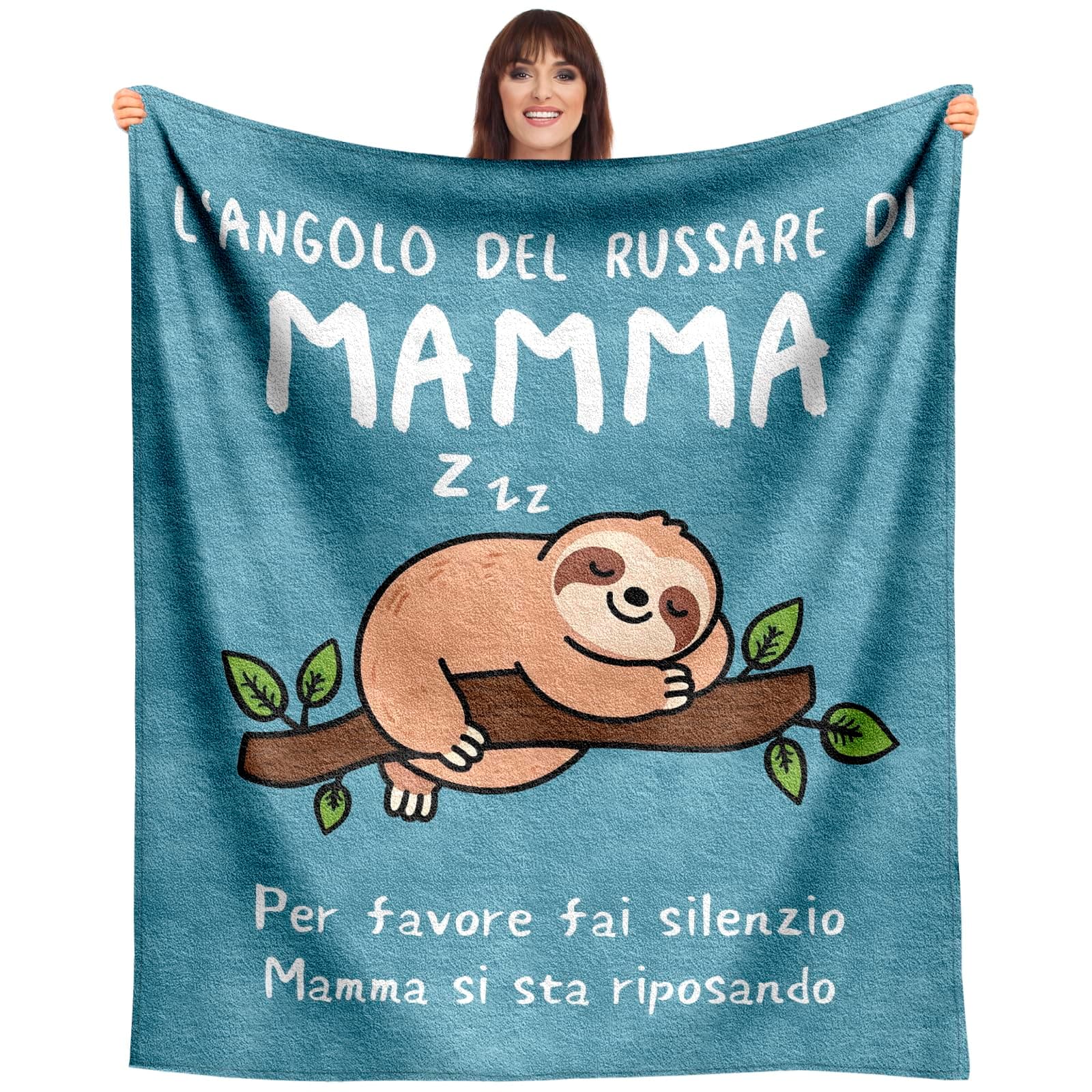 SDOES Regalo Festa della Mamma: Coperte per Natale e Compleanno, Regali Figlia/Figlio, 130 x 150 cm