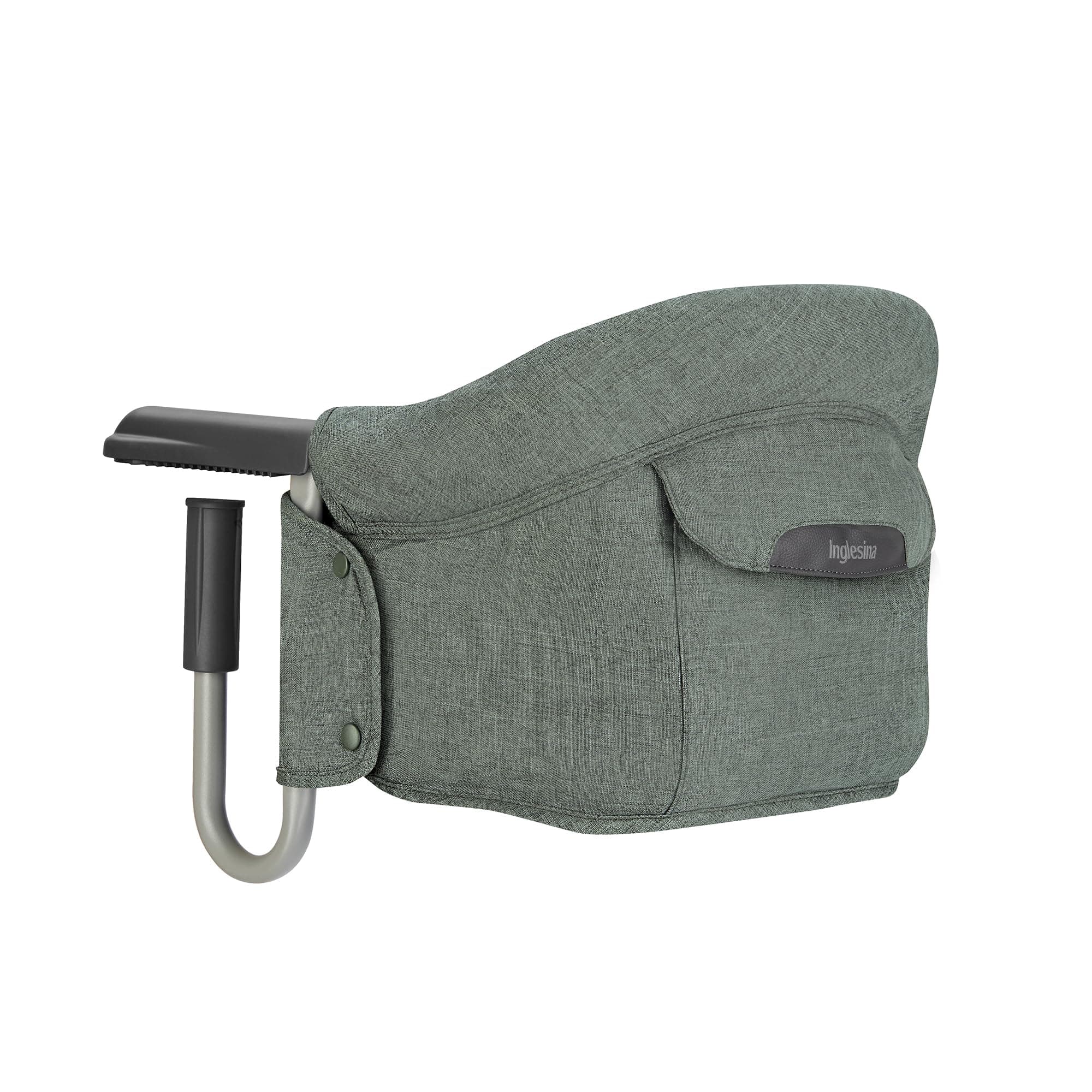 Inglesina Fast, Siège de Table Pliable, Vert Foncé (Pine Green), Facile à Transporter, Lavable, Installation Sécurisée, Jusqu'à 15 kg, 35 x 27 x 42 cm