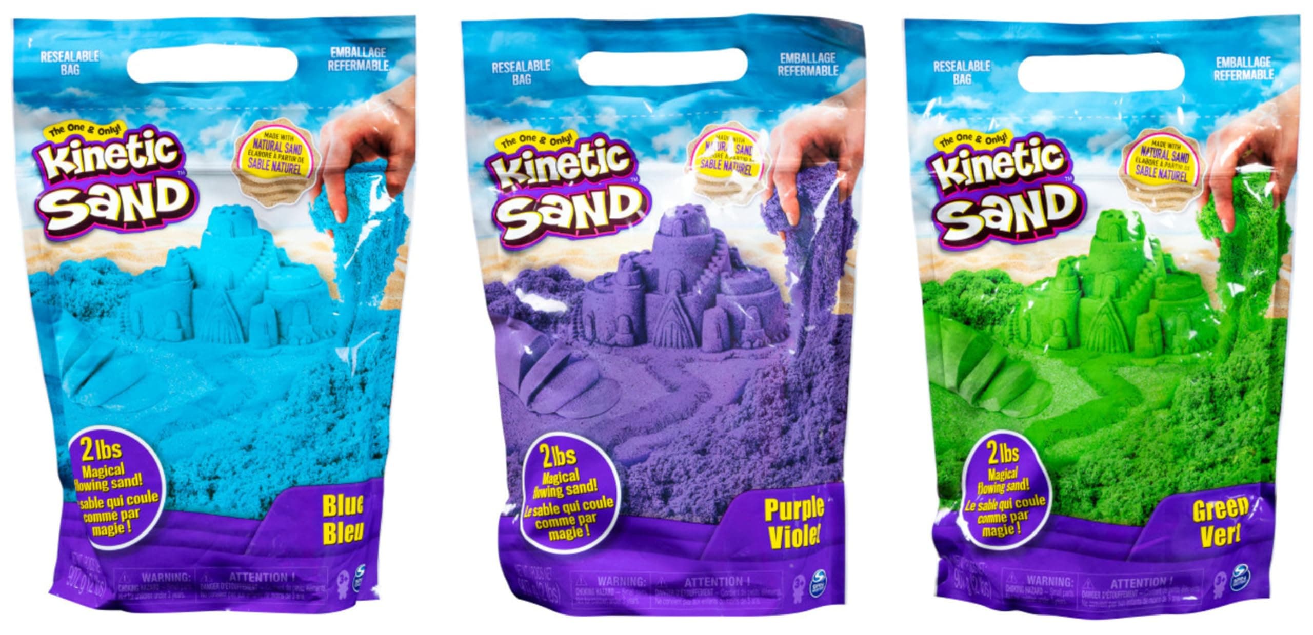 Kinetic Sand Sable Magique - Pack de Couleur 907 G - Sculptez à l'Infini ce Sable à Modeler comme de la Pâte à Modeler - Jouet Enfant 3 Ans Et + - Loisirs Créatifs - Modèle Aléatoire