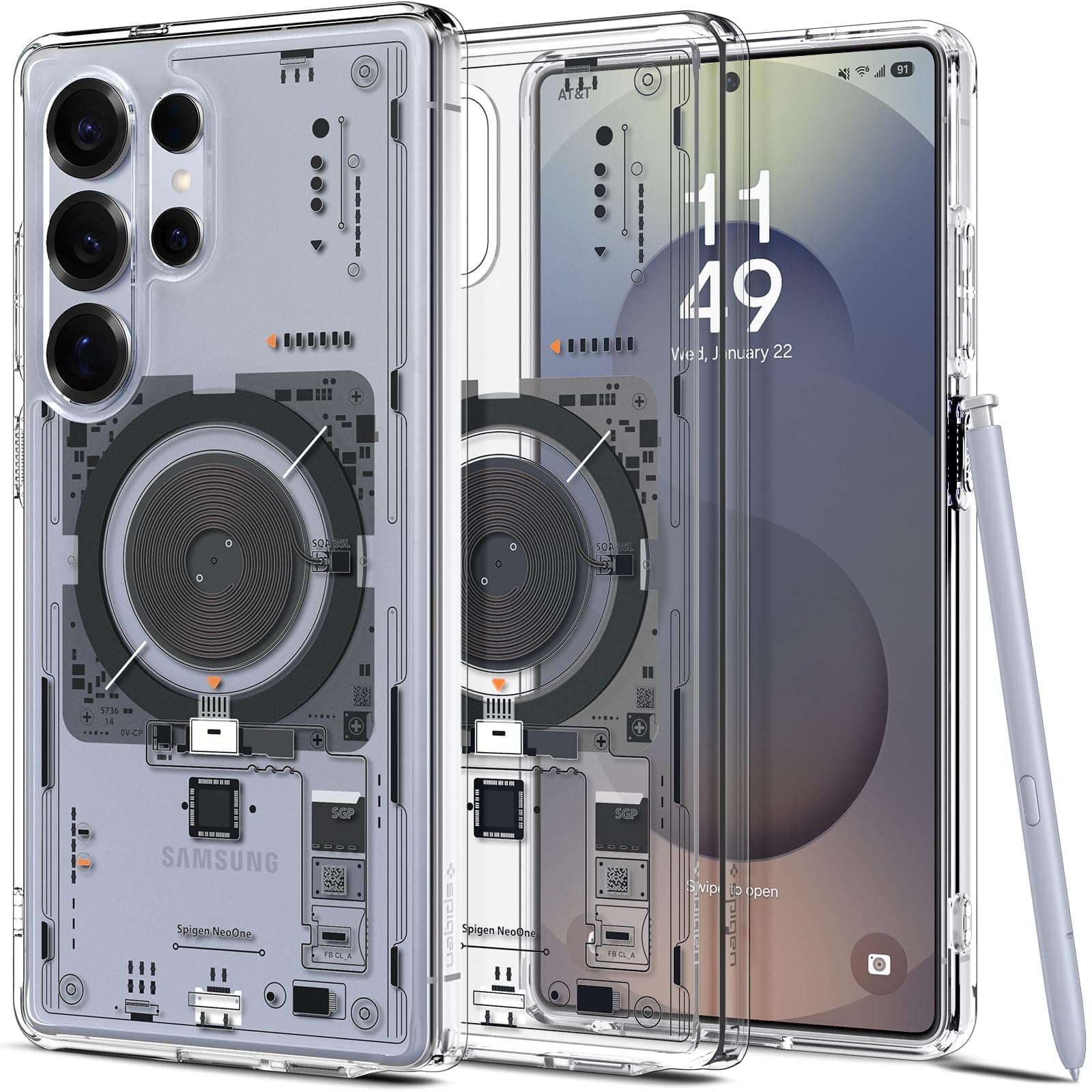 Spigen Ultra Hybrid MagFit Hülle für Samsung Galaxy S25 Ultra, Kompatibel mit MagSafe -Neo One