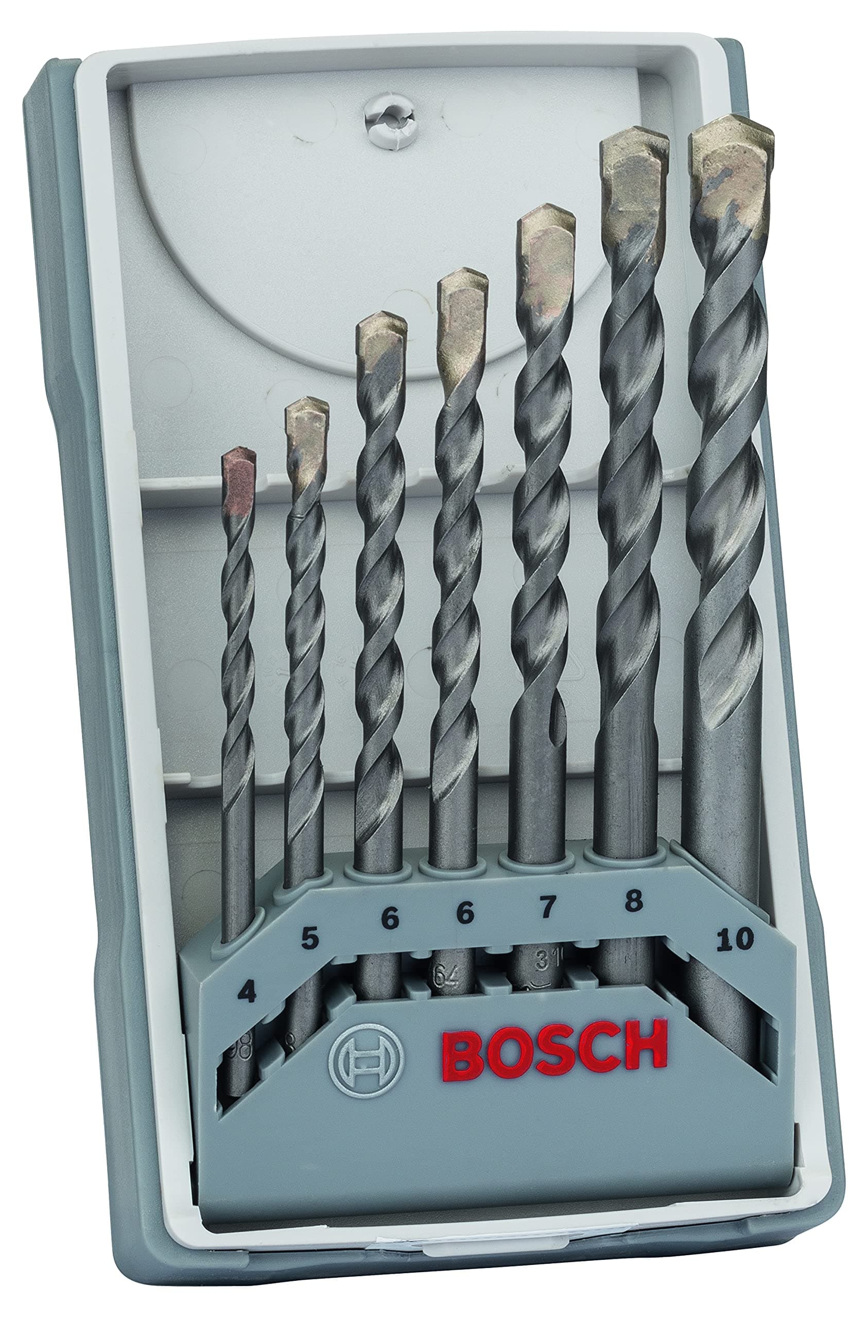 Bosch Professional 7 pièces CYL-3 Jeu de forets à béton Set (pour béton, Ø 4/5/6/6/7/8/10 mm, accessoires perceuse à percussion)