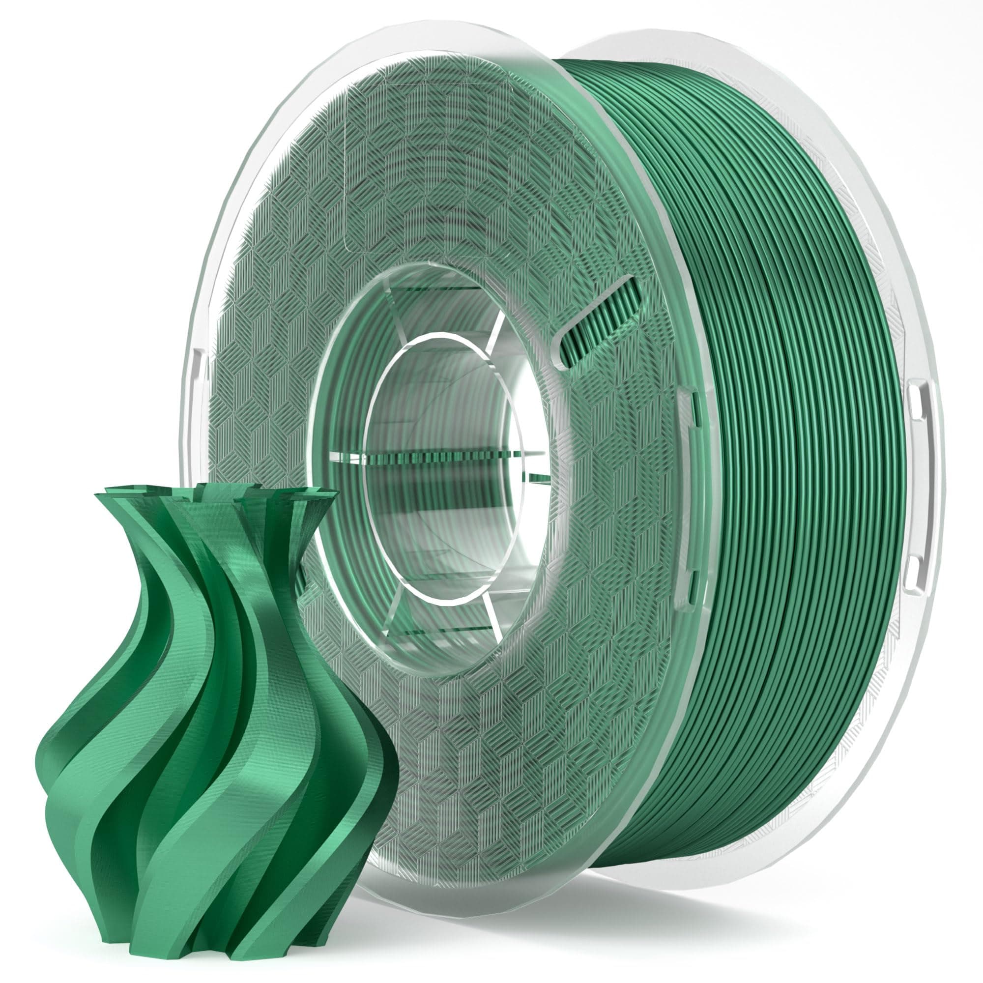 ELEGOO Filamento PLA Silk 1.75 1KG, Verde Acebo de Seda, Filamento para Impresora 3D, Carrete Filamento 3D, para Mayoría Impresoras 3D