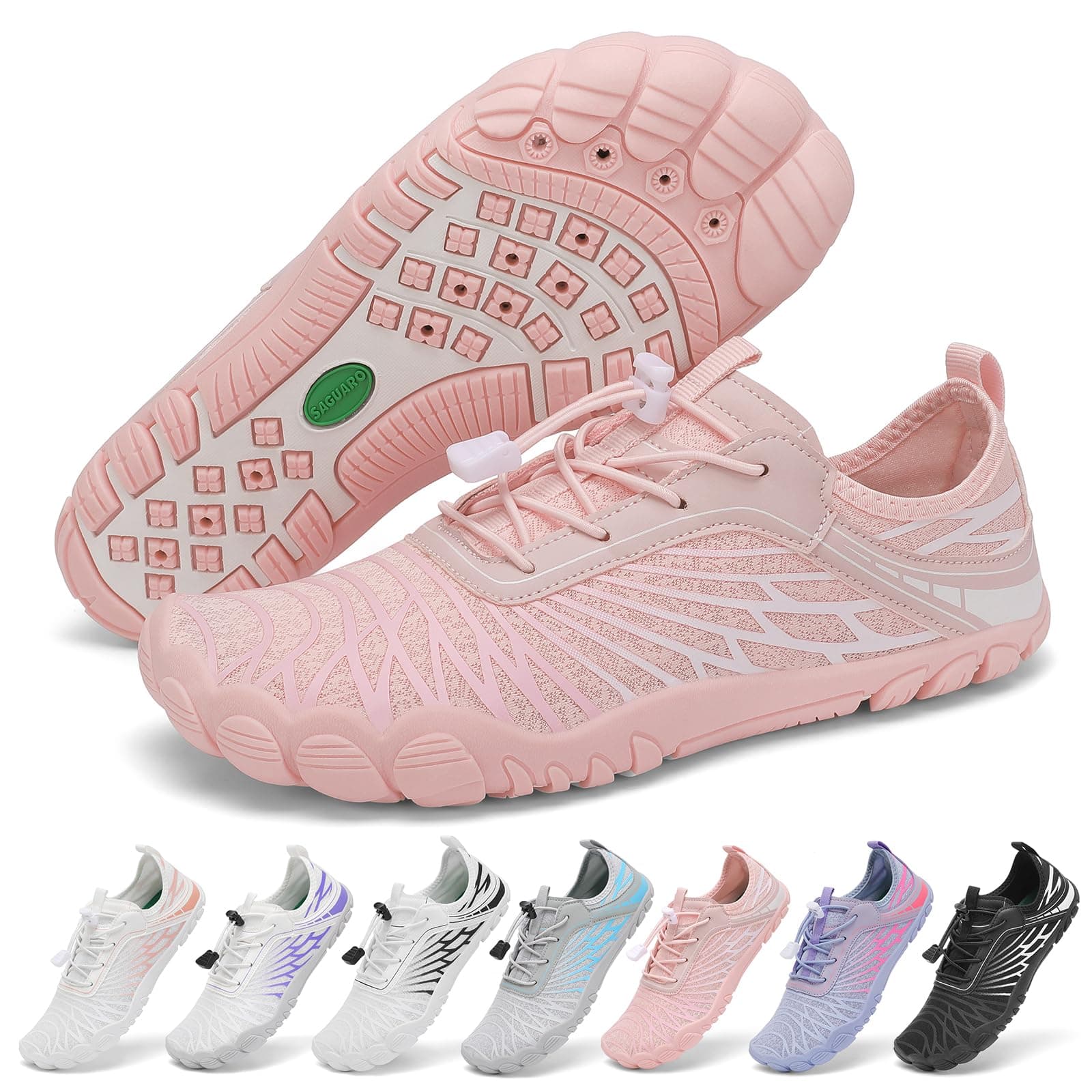 SAGUARO Barefoot Zapatillas Mujer Zapatos Minimalistas Ligeras con Puntera Ancha, 35-43 EU