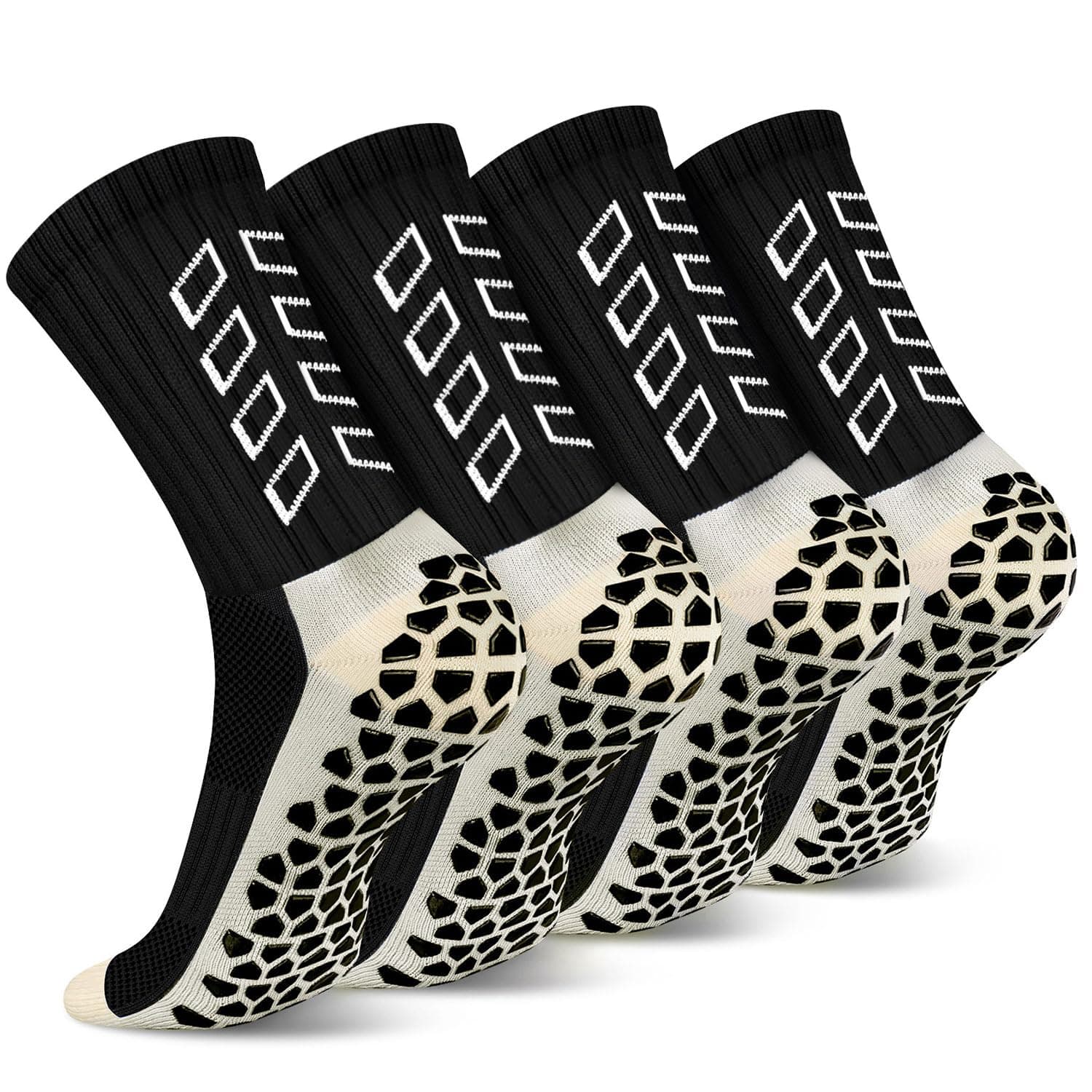 ENONEO Calze Calcio Antiscivolo Uomo 37-45 Calze Antiscivolo Calcio Anti Vesciche Addensare Cotone Calzini Sportivi Donna Traspirante Calzini Grip Calcio per Ciclismo Trekking