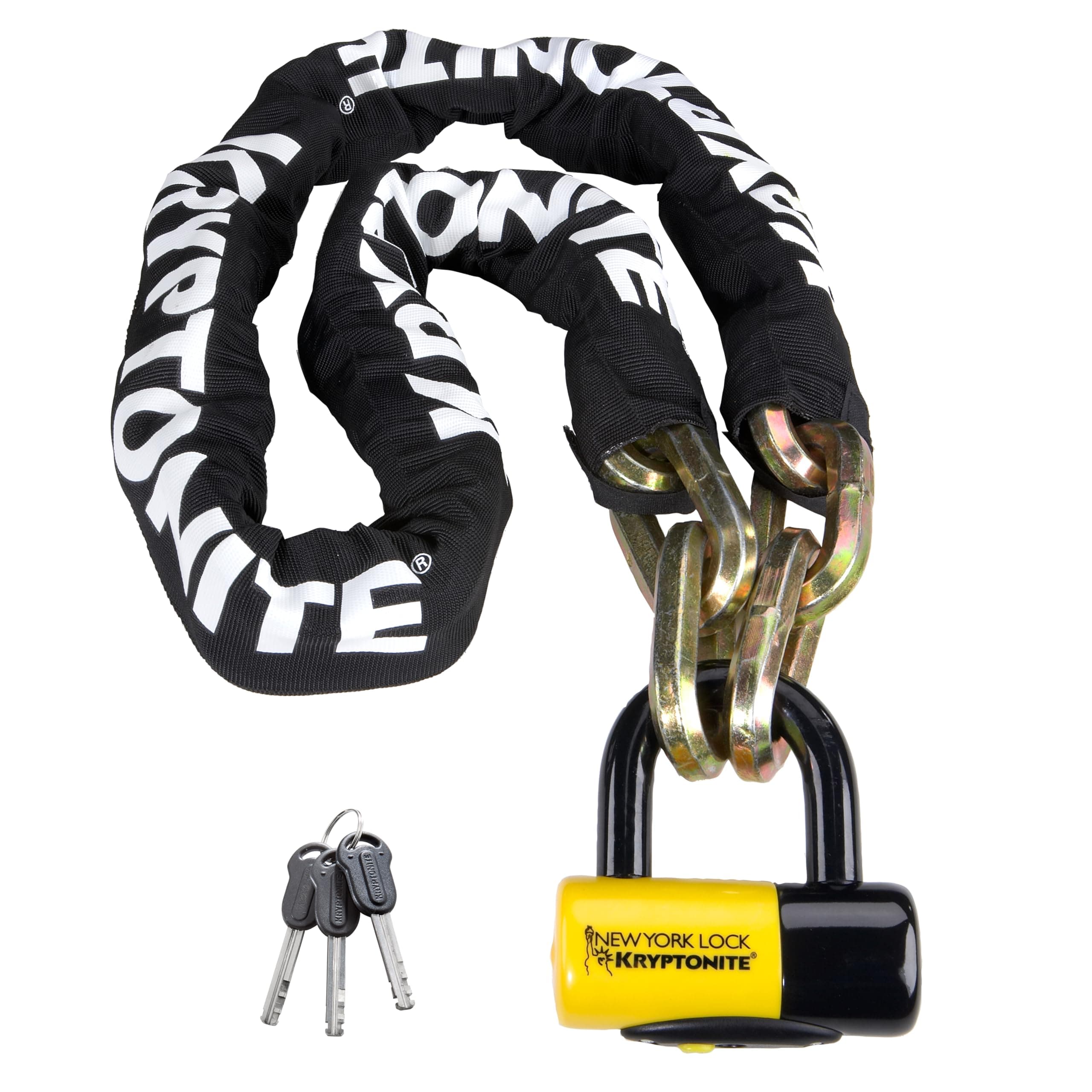 Kryptonite 0720018999492 New York Fahgettaboudit Catena 1415 con NY Disc 15 mm Shackle, 14 mm x 150 cm