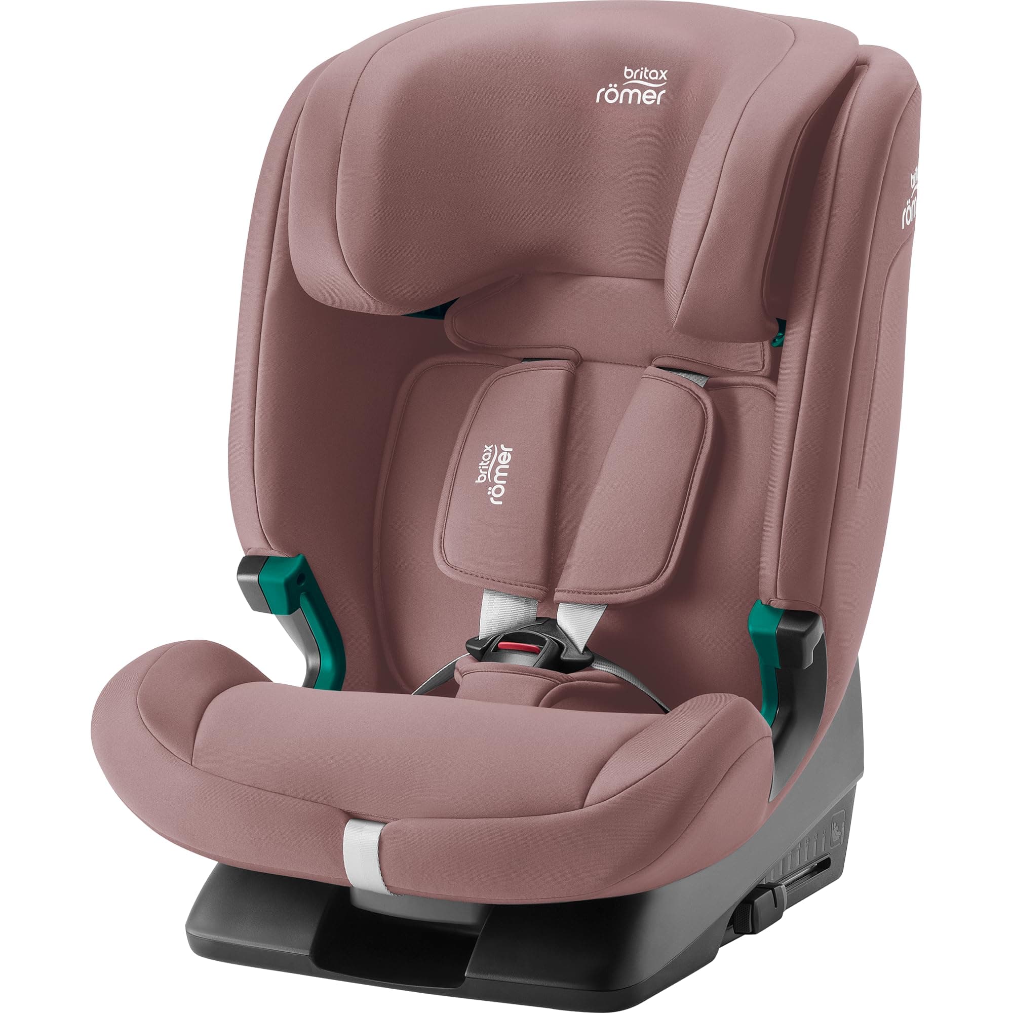 BRITAX RÖMER Silla Coche EVOLVAFIX, con ISOFIX, niños de 76-150 cm (i-Size), 15 meses a 12 años, Dusty Rose