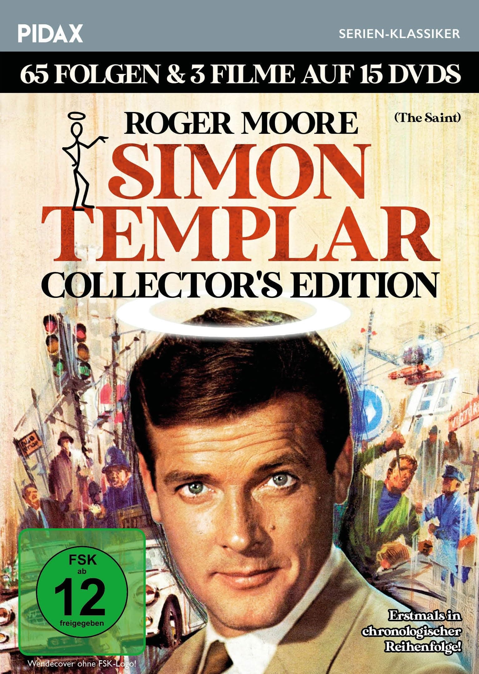 Simon Templar (The Saint) - Collector's Edition / 65 Folgen + 3 Filme der Kultserie mit Roger Moore erstmals in einer Box (Pidax Serien-Klassiker) [15 DVDs]