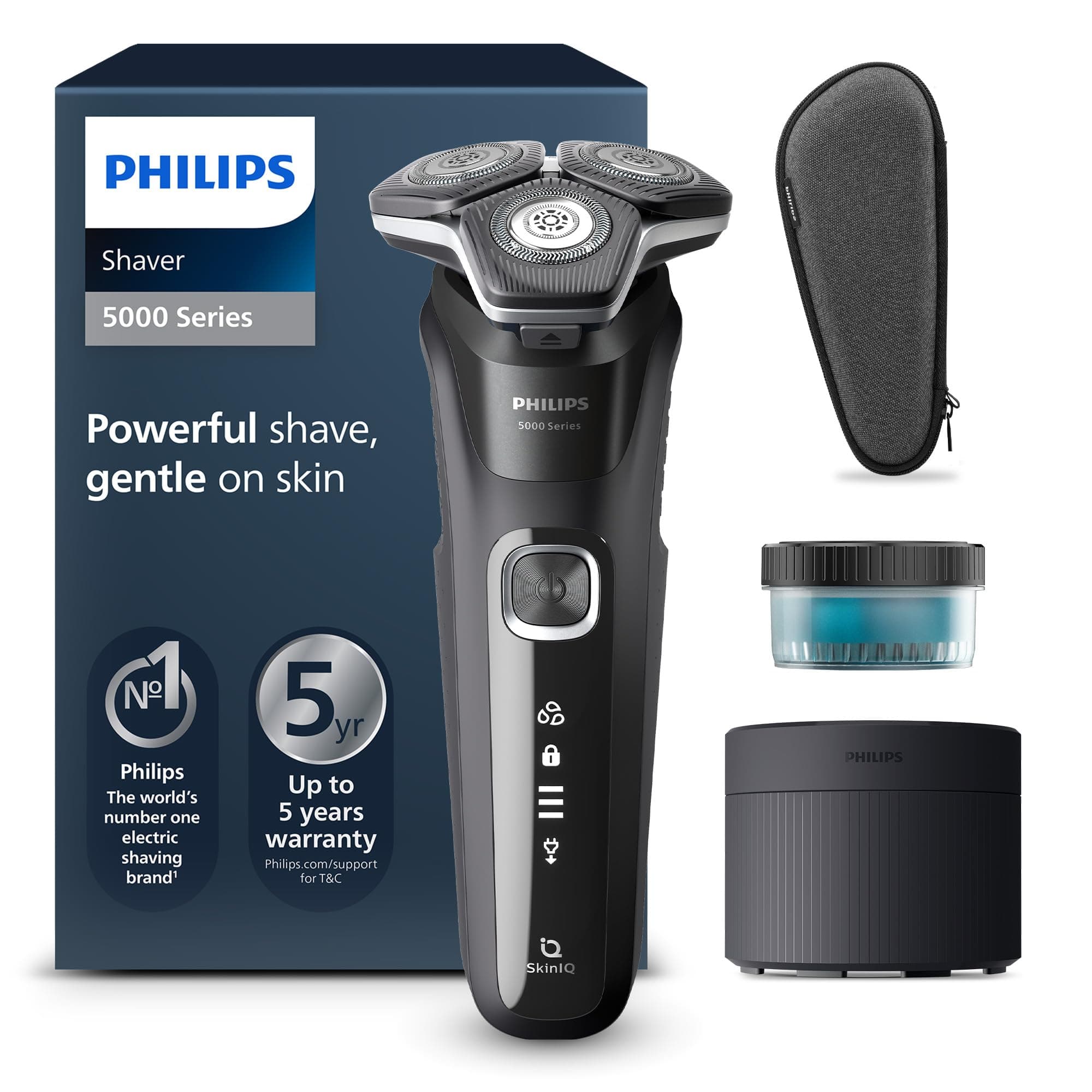 Philips Shaver Serie 5000, Rasoio Elettrico Wet & Dry (modello S5898/50)
