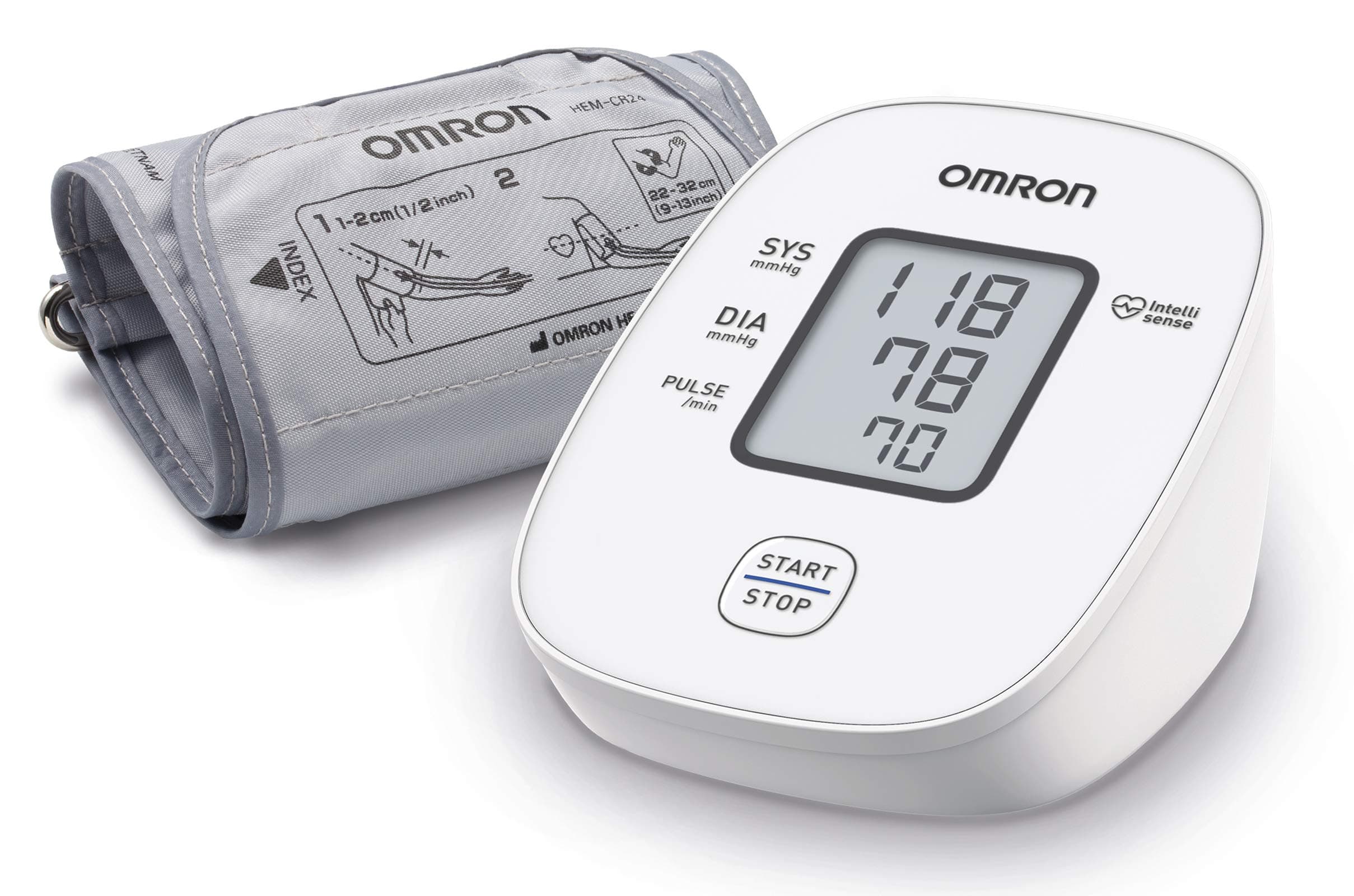 OMRON X2 Basic Misuratore di Pressione Arteriosa da Braccio Digitale, Misuratore di pressione da braccio per Misurare la Pressione Sanguigna a Casa, Sfigmomanometro digitale clinicamente validato