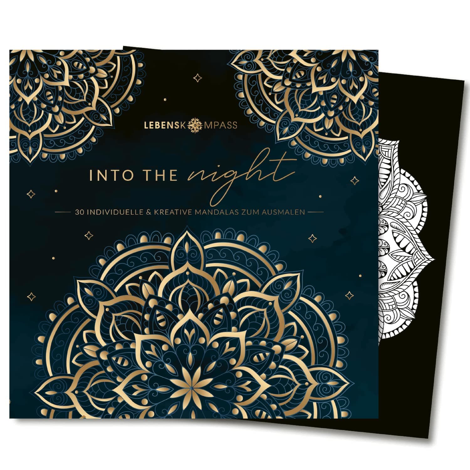 Lebenskompass® Into The Night - Mandala Malbuch für Erwachsene Entspannung Mandalas für Erwachsene und Jugendliche - Achtsamkeit und Ruhe durch Ausmalbuch